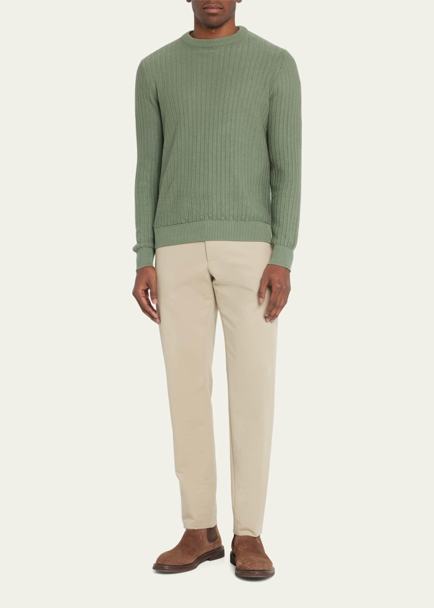 Fioroni Men's Cotton-Cashmere Crewneck Sweater - Bergdorf Goodman