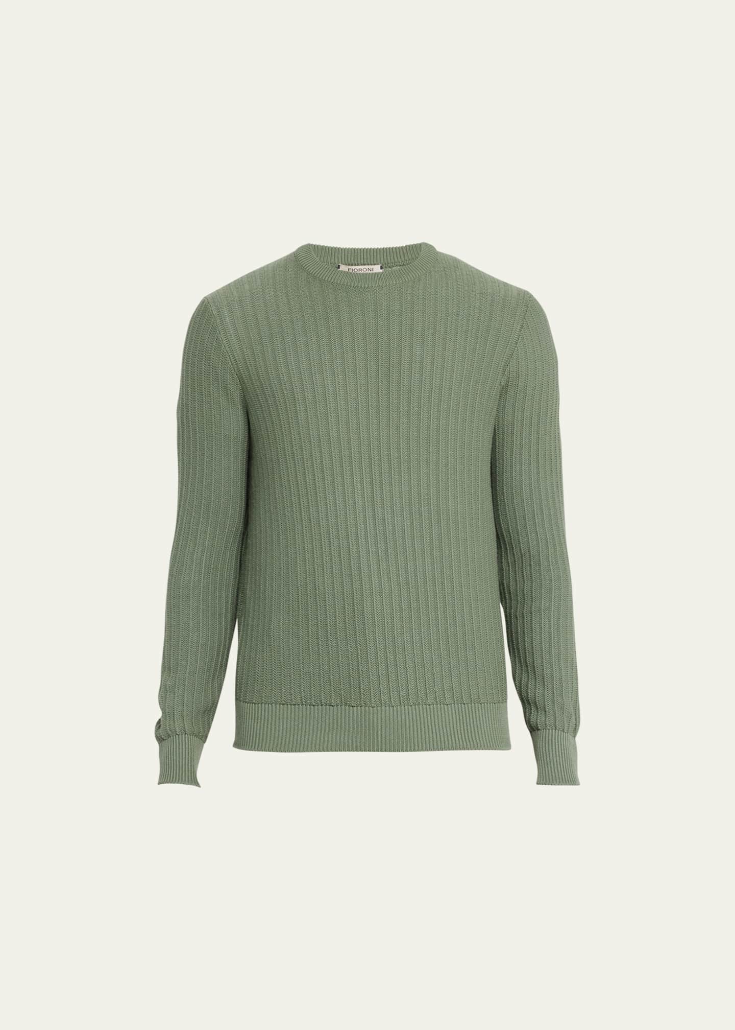Fioroni Men's CottonCashmere Crewneck Sweater Bergdorf Goodman