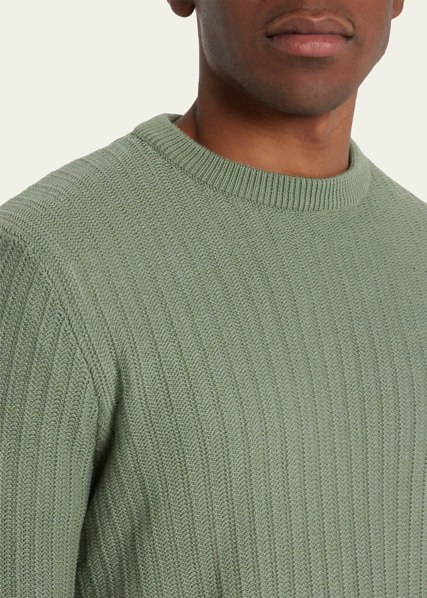 Fioroni Men's CottonCashmere Crewneck Sweater Bergdorf Goodman