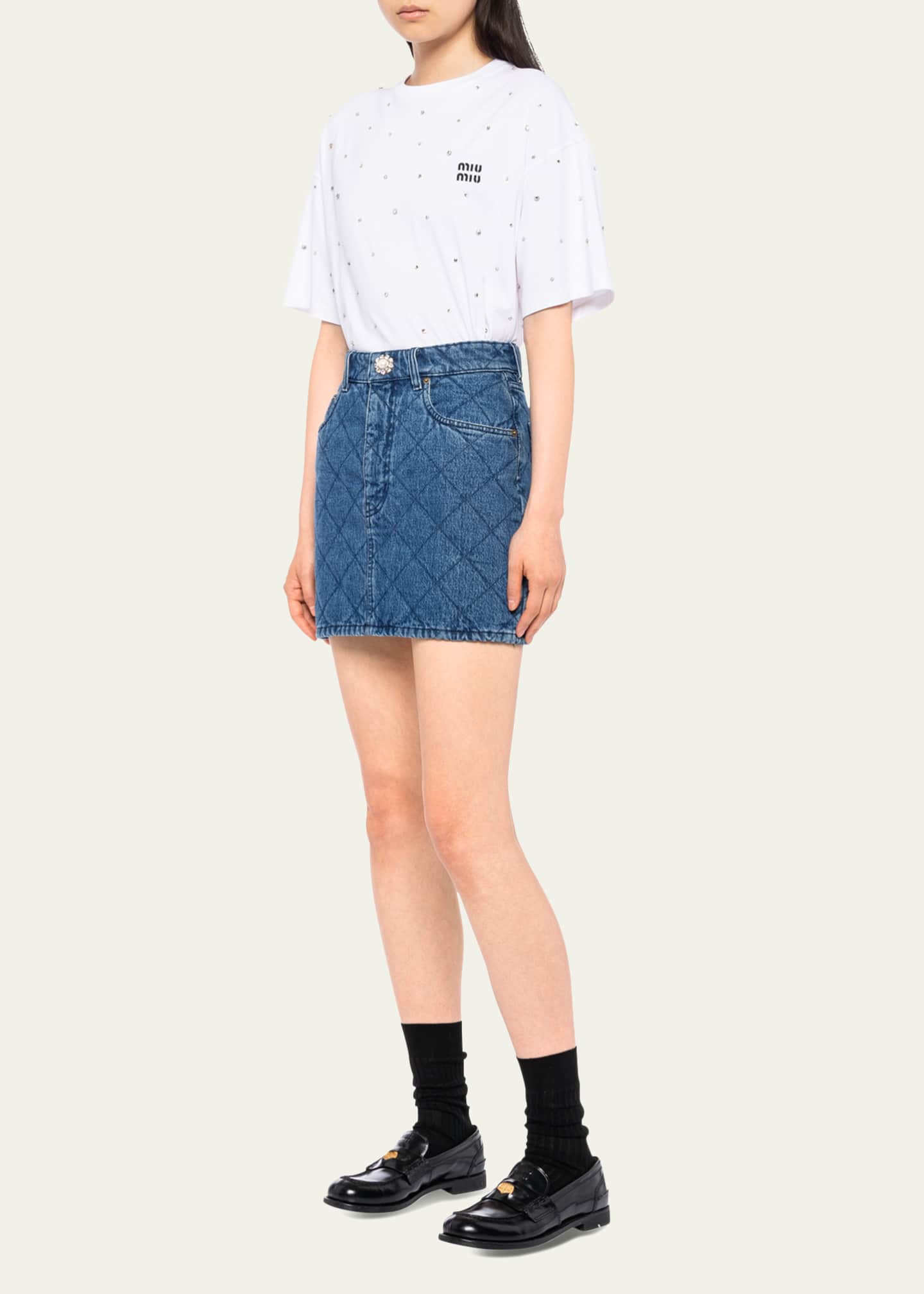 Miu Miu Denim Skirt