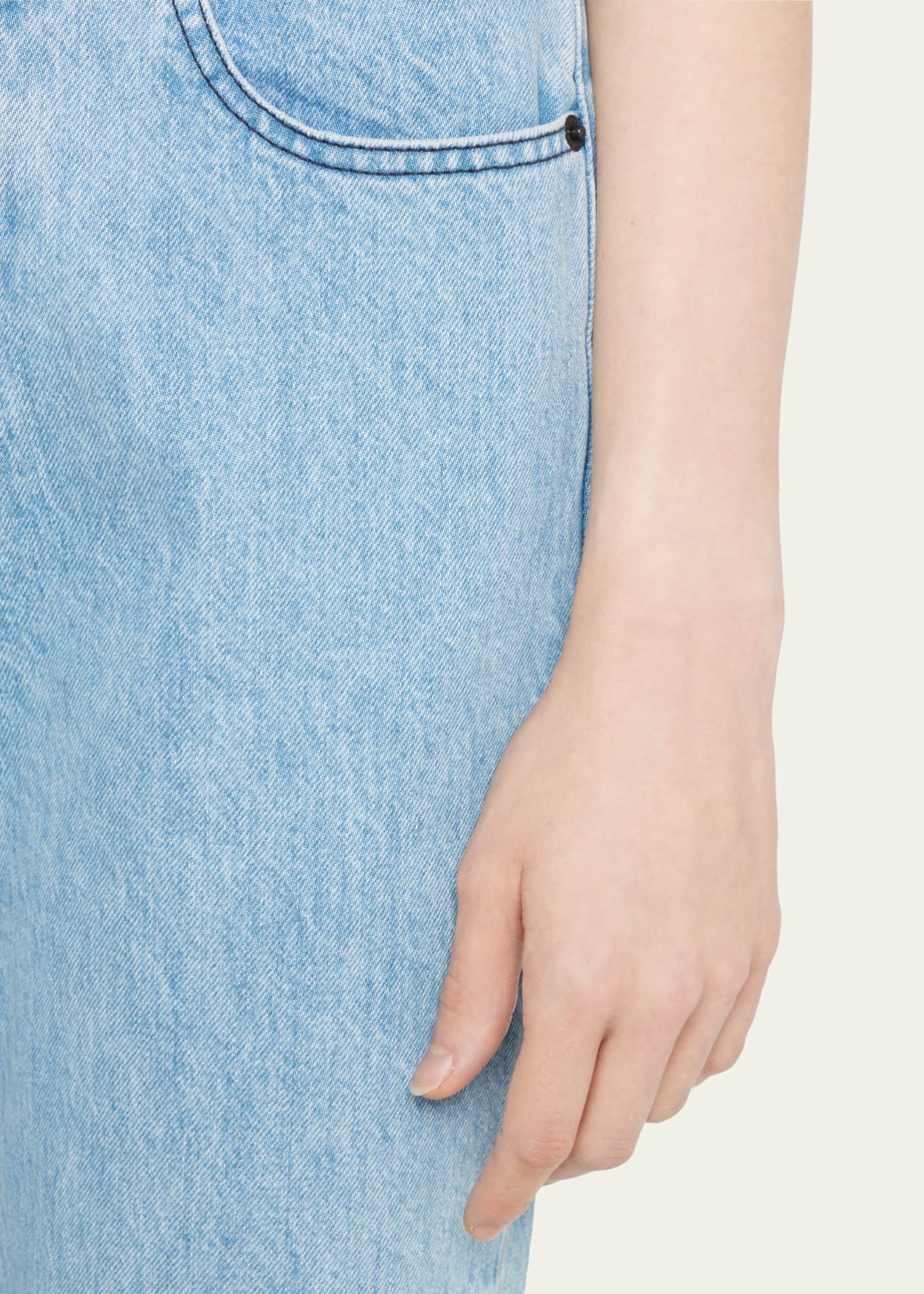 SLVRLAKE Brooklyn Straight Double Yoke Jeans Bergdorf Goodman