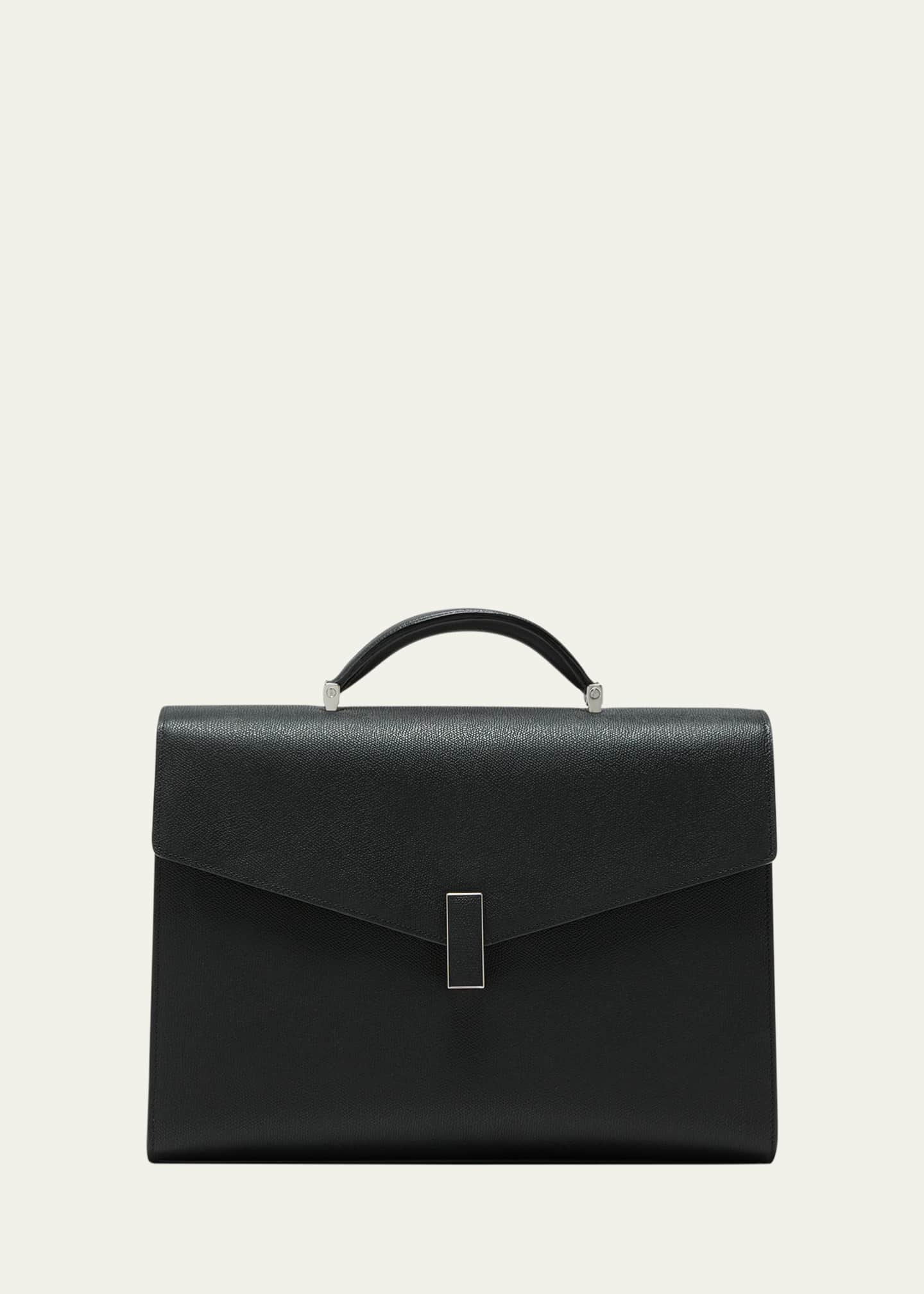 Valextra Men's Iside Leather Briefcase Bergdorf Goodman