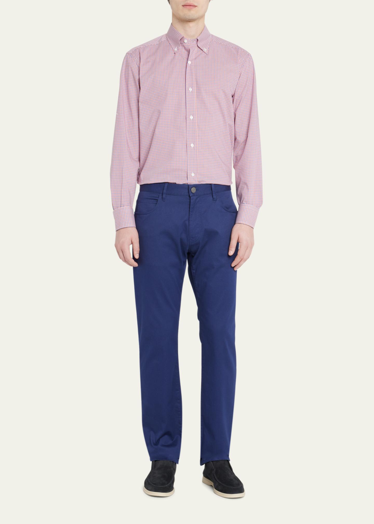 Chemise Eredi Caruso – Camiceria Napoletana – Taille 42 (L) – Bleu – Occasion Très Bon état