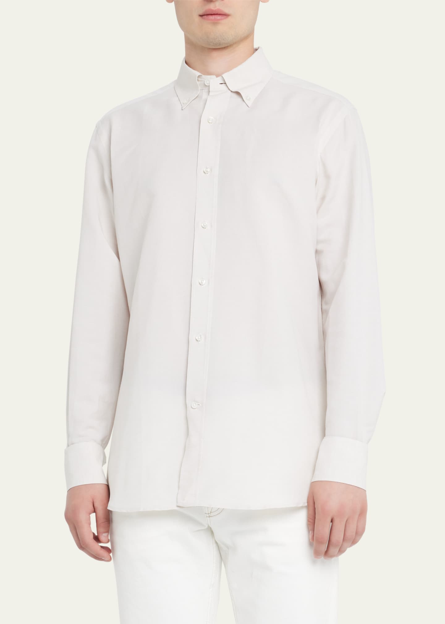 Camiceria Landini Men's LinenCotton Sport Shirt Bergdorf Goodman