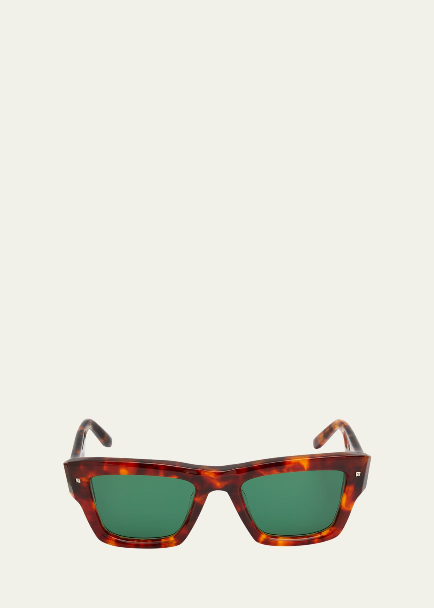 サングラス Valentino Garavani Square Acetate Sunglasses Valentino Garavani Uno Square Acetate & Titanium Sunglasses