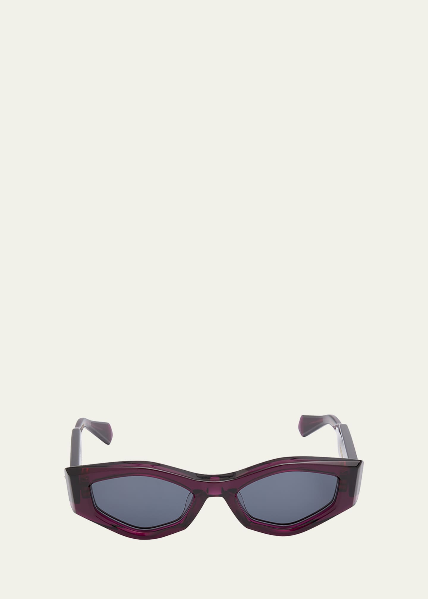 Valentino Garavani Tre Acetate & Titanium Cat-Eye Sunglasses Image 1 of 2