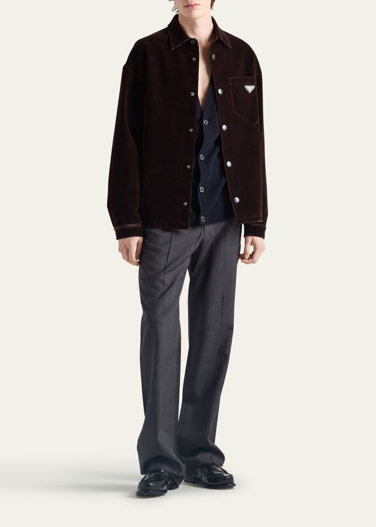 トップス 2000ss prada snap button shirts (M) 2000ss prada snap button shirts (M) トップス