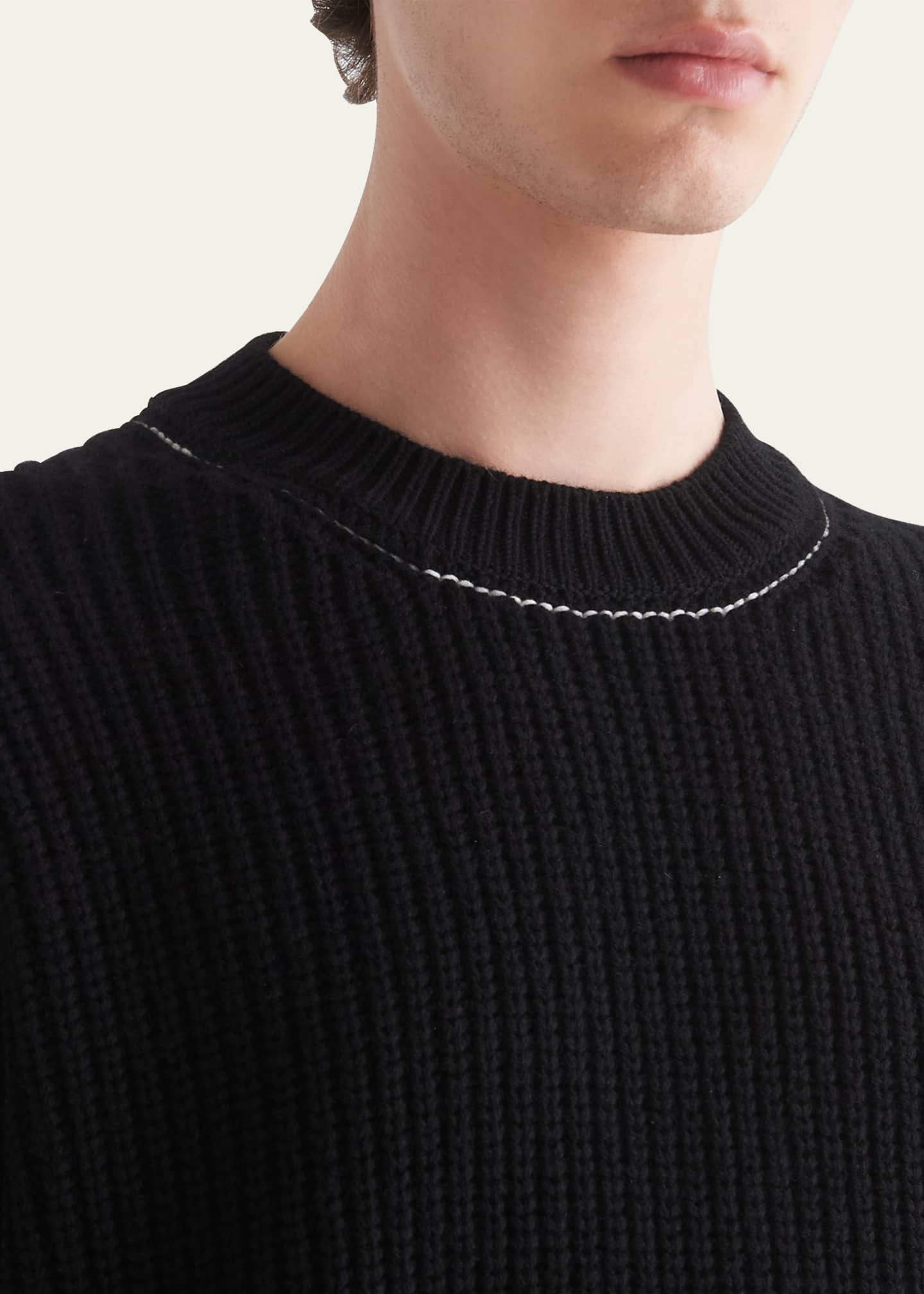 Prada Men's Ribbed Cashmere Sweater Bergdorf Goodman