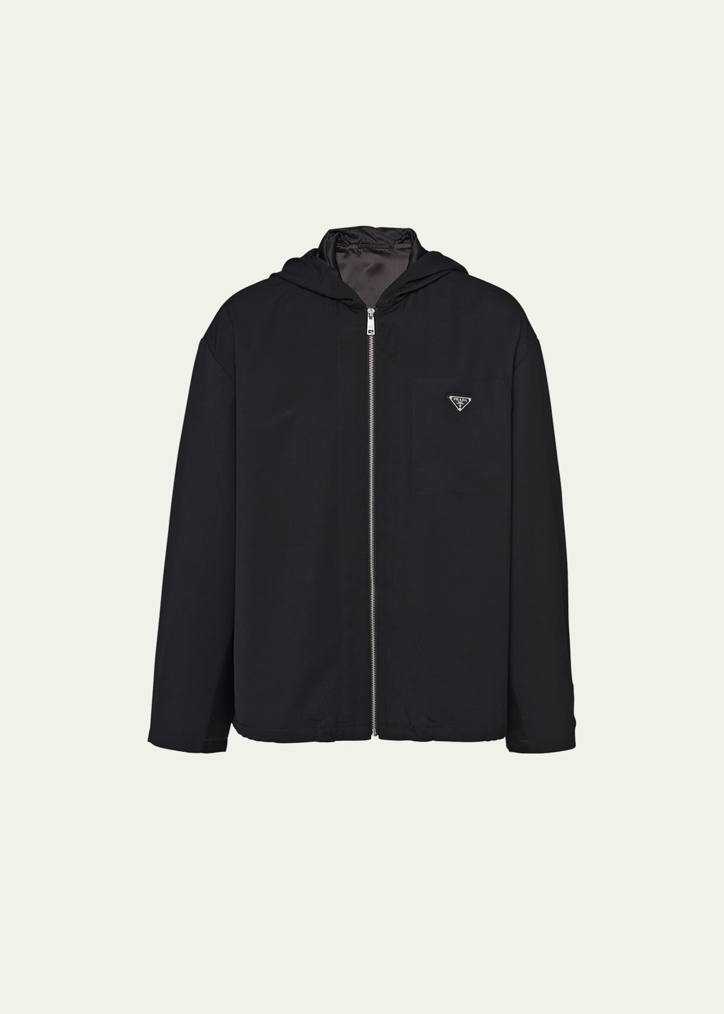Prada jacket grey sale