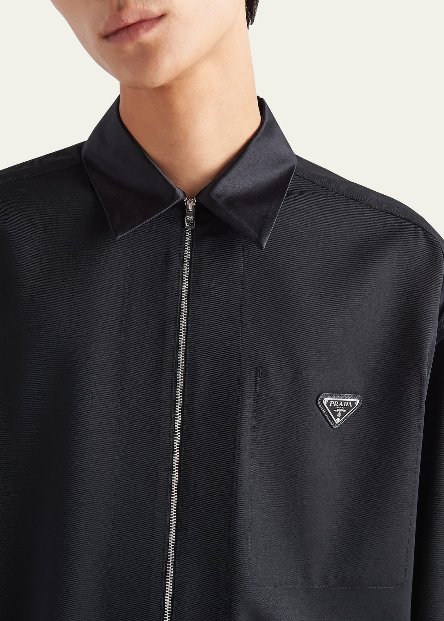 Prada store gabardine shirt