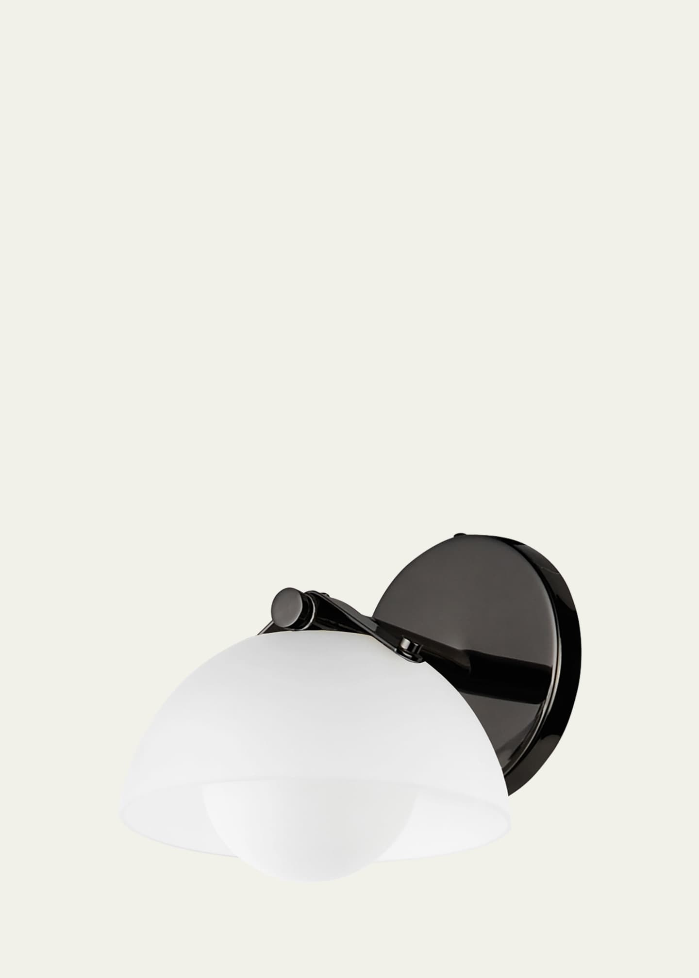Studio M Mat Sanders design from Studio M Domain 1-Light Wall Sconce - Frost/Black Chrome