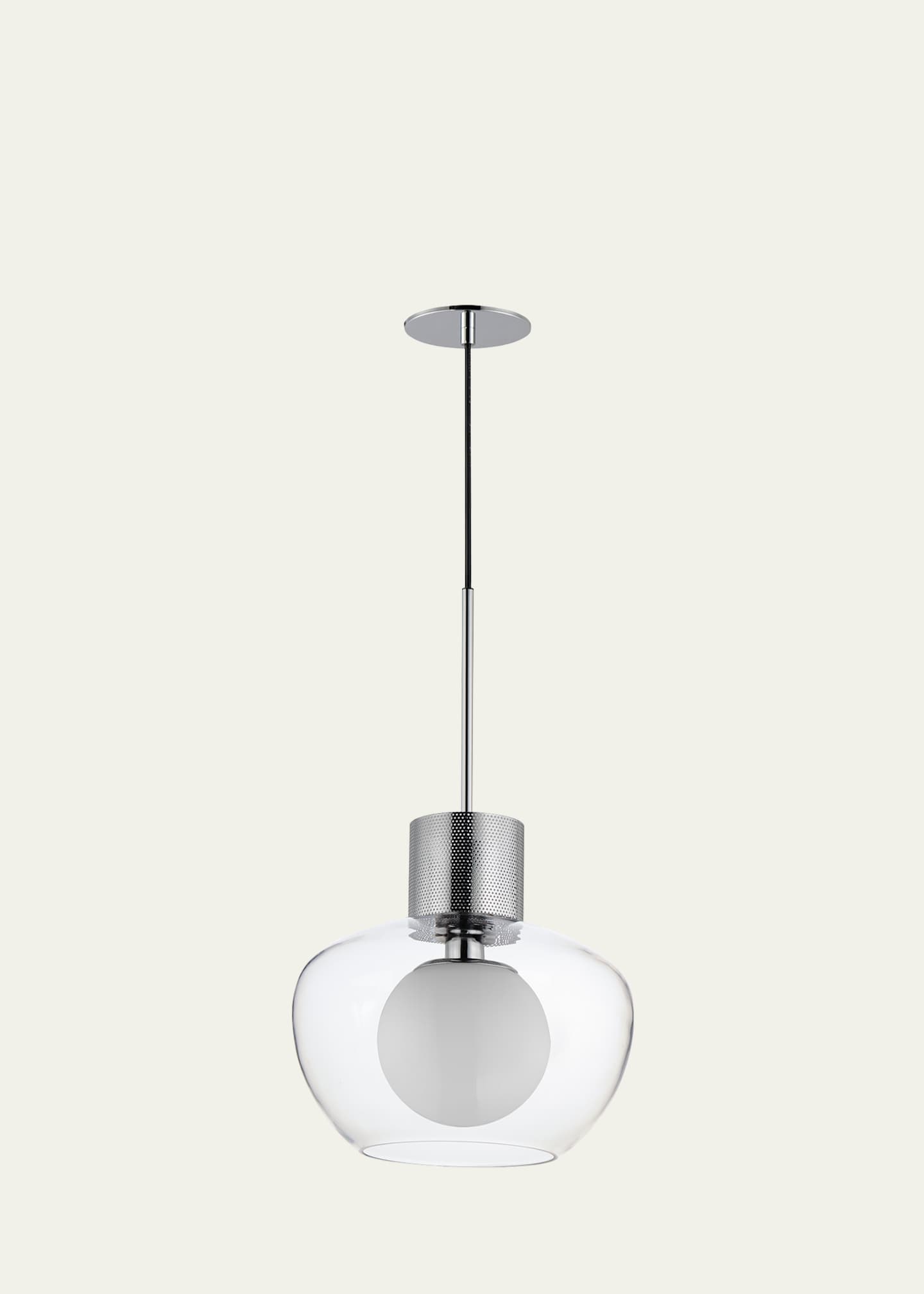 Studio M Mat Sanders design from Studio M Incognito 14" Pendant - Mirror Smoke/Gunmetal