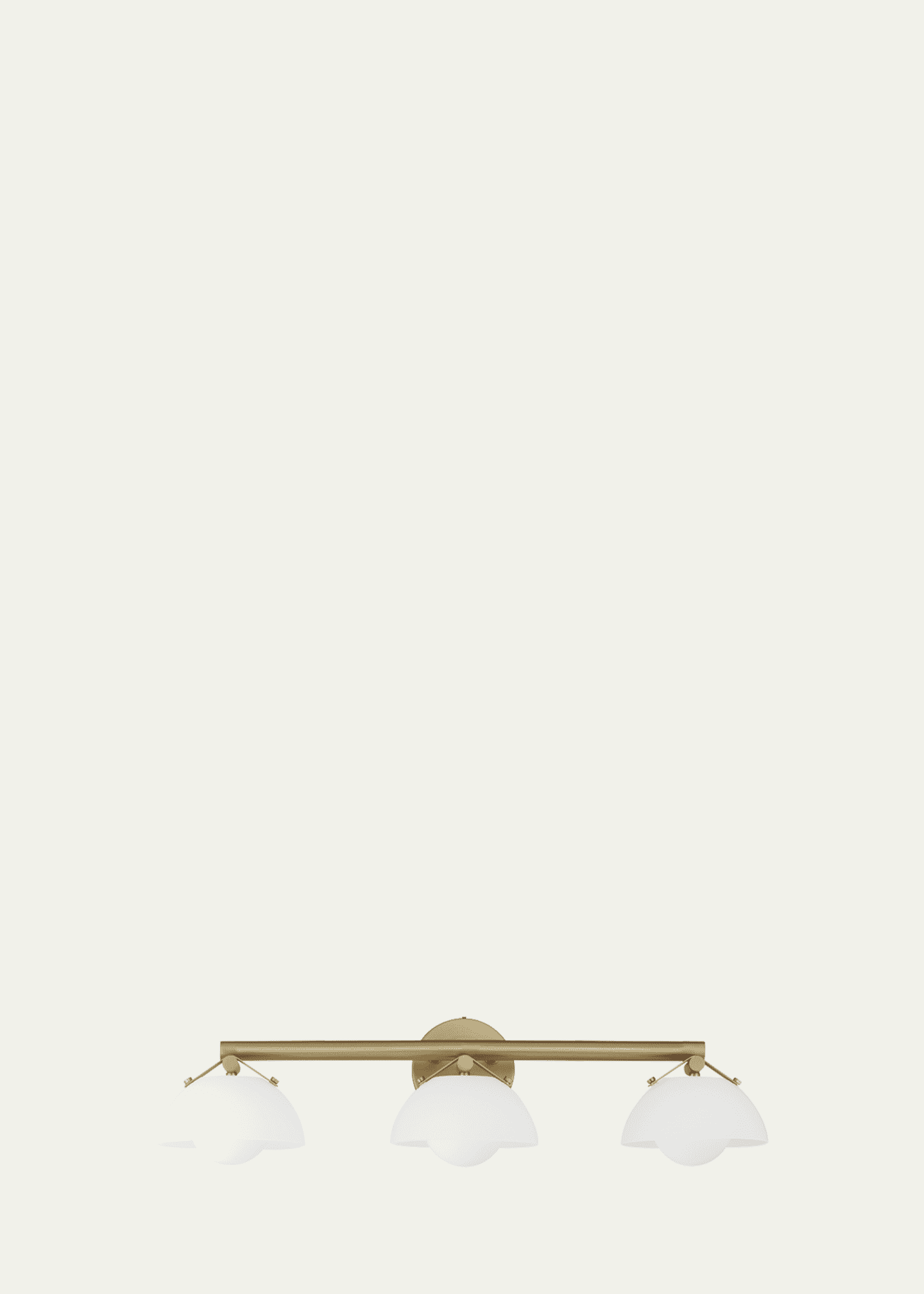 Studio M Mat Sanders Design from Studio M Domain 3-Light Bath Vanity - Frost/Brass