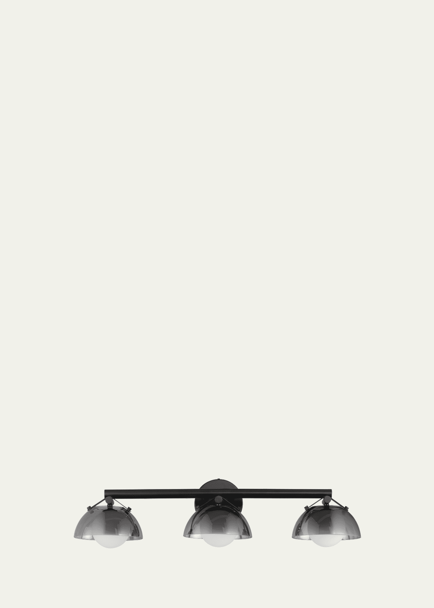 Studio M Mat Sanders Design from Studio M Domain 3-Light Bath Vanity - Smoke/Matte Black