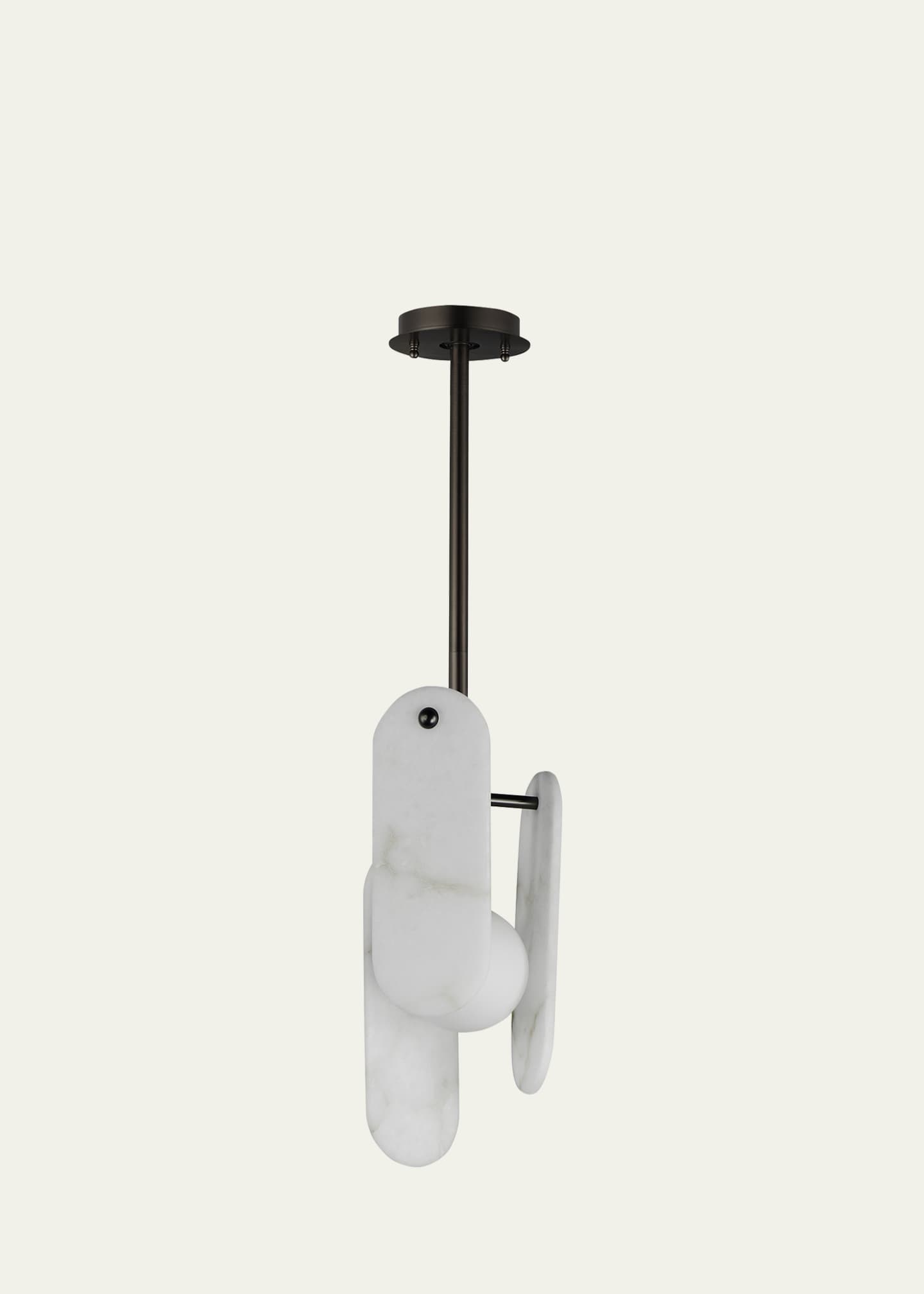 Studio M Nina Magon Design from Studio M Megalith Stem Hung Pendant Spanish Alabaster