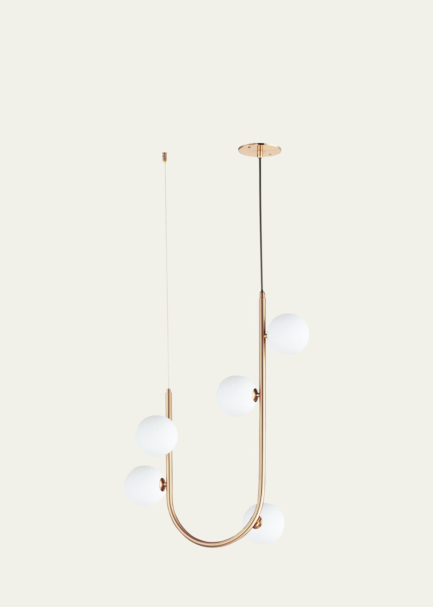 Studio M Nina Magon Design from Studio M Contour 5-Light Cord Hung Pendant 3000K