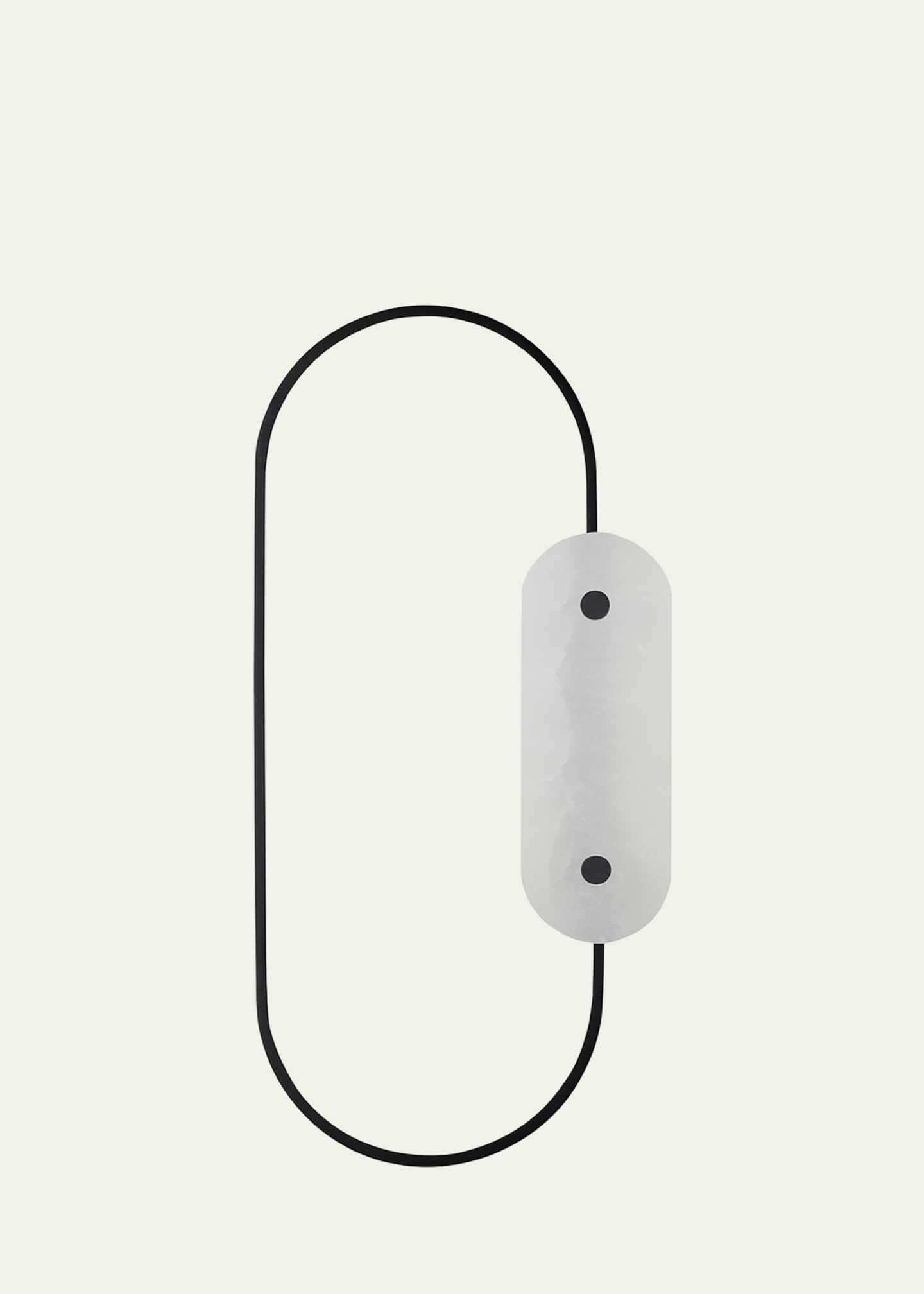 Studio M Nina Magon Design from Studio M Stonewall White Alabaster LED Wall Decor
