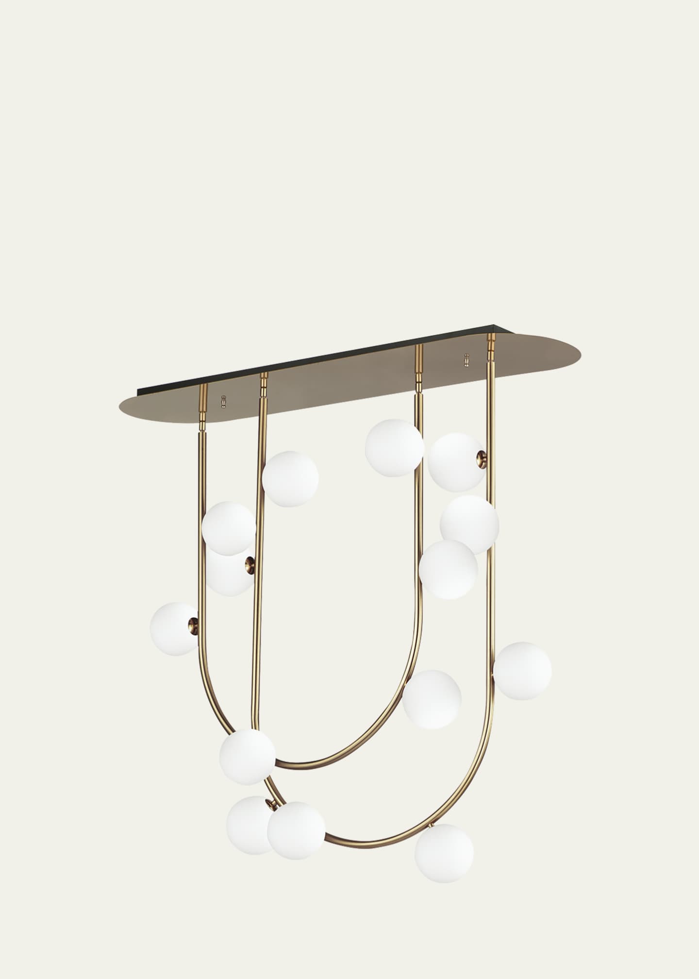 Studio M x Nina Magon design from Studio M Contour 14-Light Fixed Stem Ceiling Light 3000K