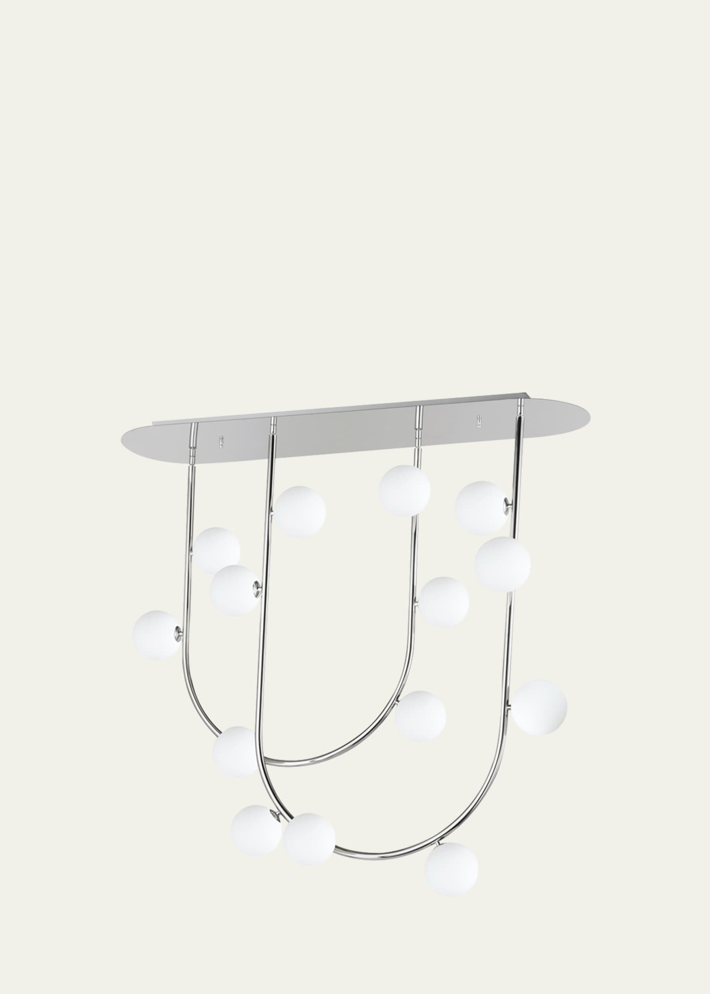 Studio M x Nina Magon design from Studio M Contour 14-Light Fixed Stem Ceiling Light 4000K