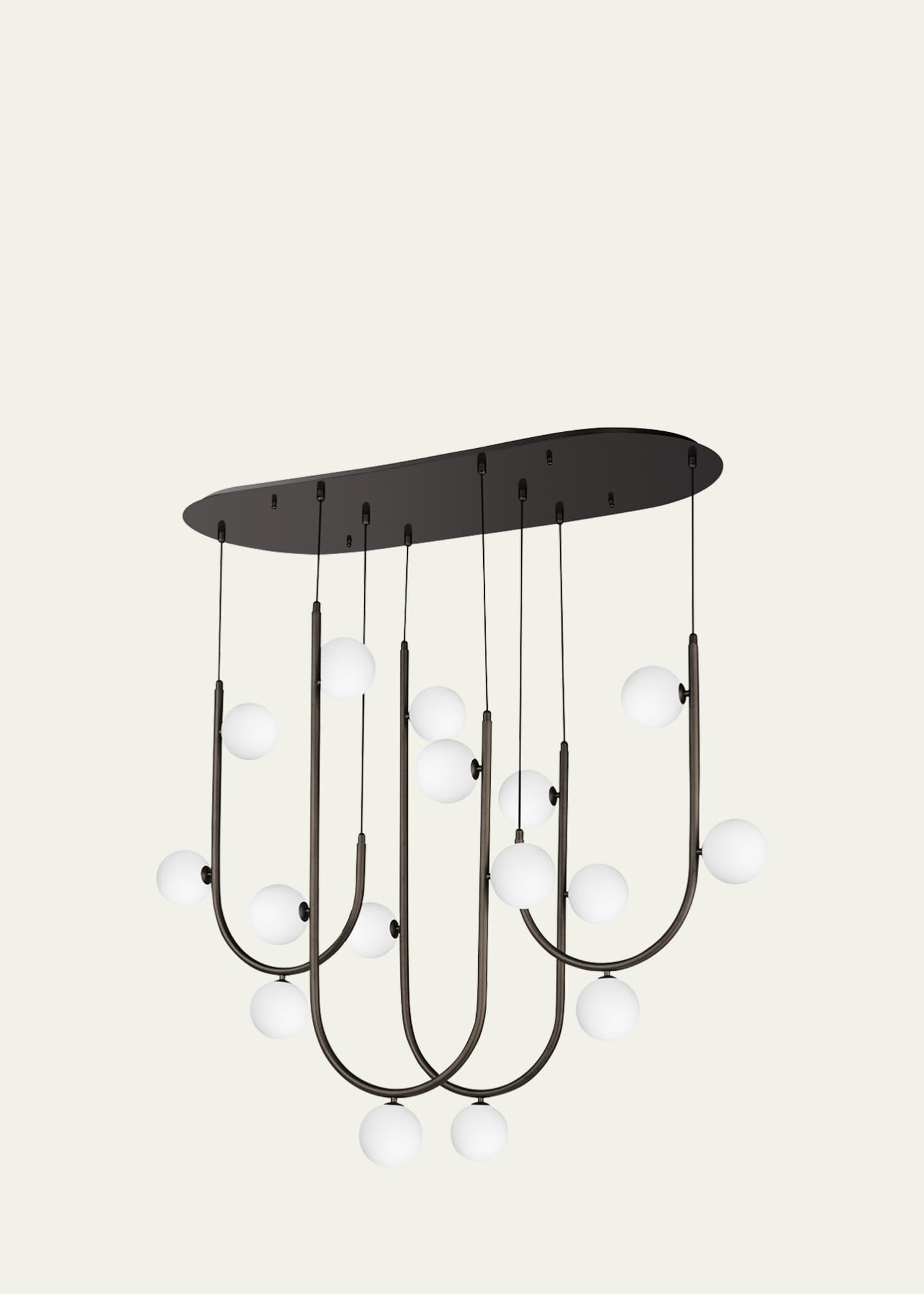 Studio M x Nina Magon design from Studio M Contour 16-Light Cord Hung Pendant 3000K