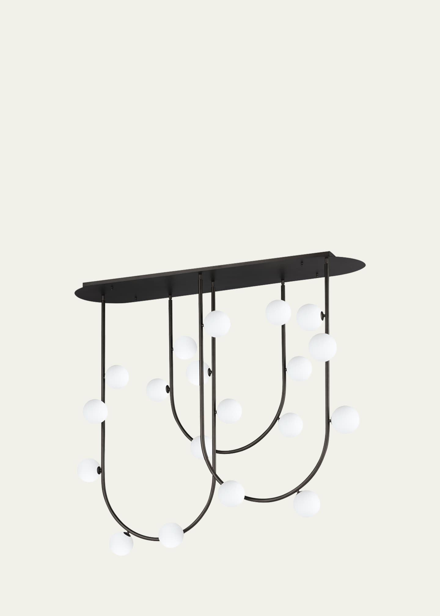 Studio M x Nina Magon design from Studio M Contour 19-Light Fixed Stem Ceiling Light 3000K