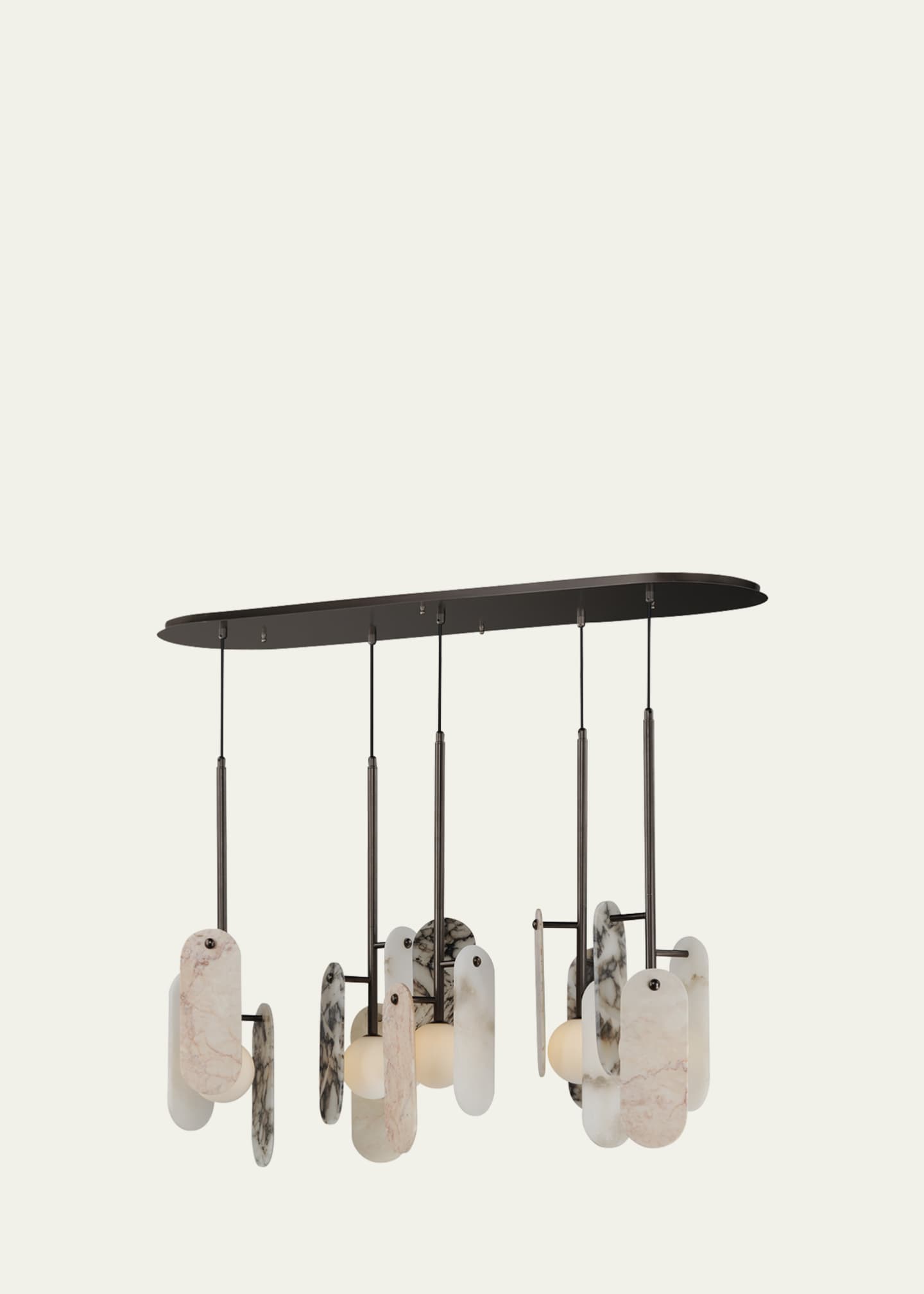 Studio M x Nina Magon design from Studio M Megalith 5-Light Pendant Various Stone