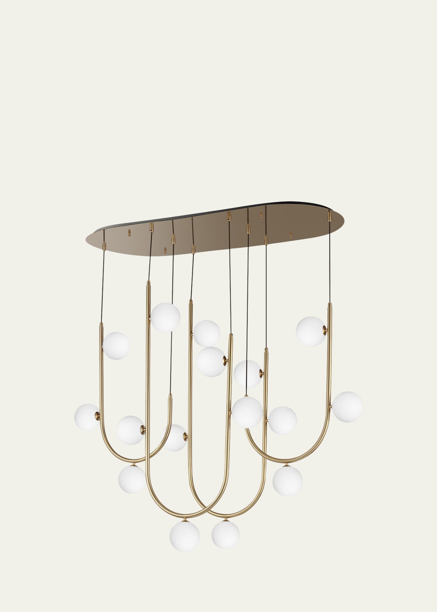 Studio M x Nina Magon design from Studio M Contour 16-Light Cord Hung Pendant 3000K