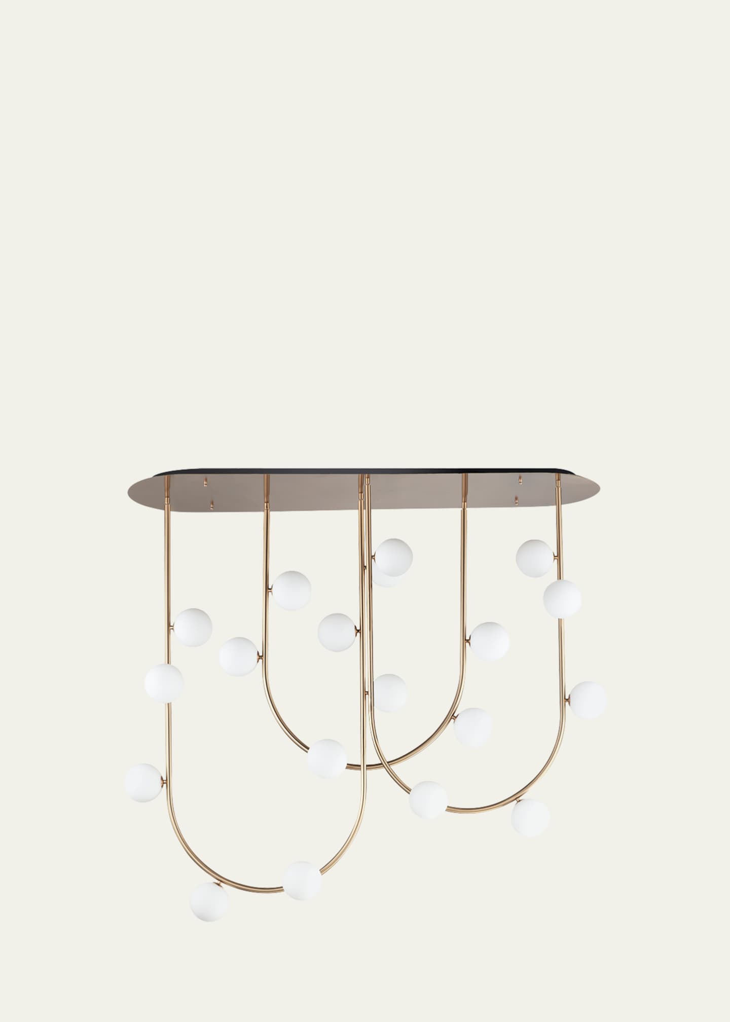 Studio M x Nina Magon design from Studio M Contour 19-Light Fixed Stem Ceiling Light 3000K
