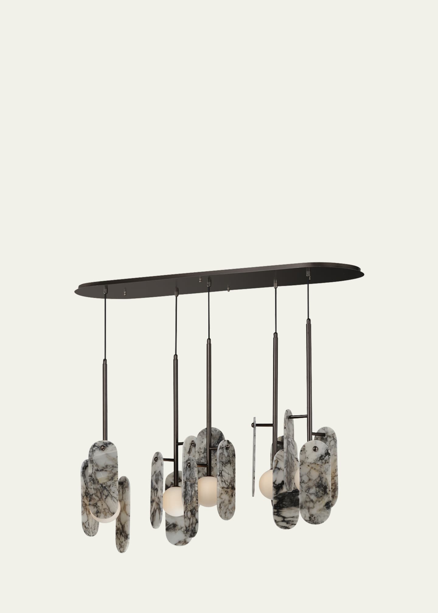 Studio M x Nina Magon design from Studio M Megalith 5-Light Pendant Striae Arya