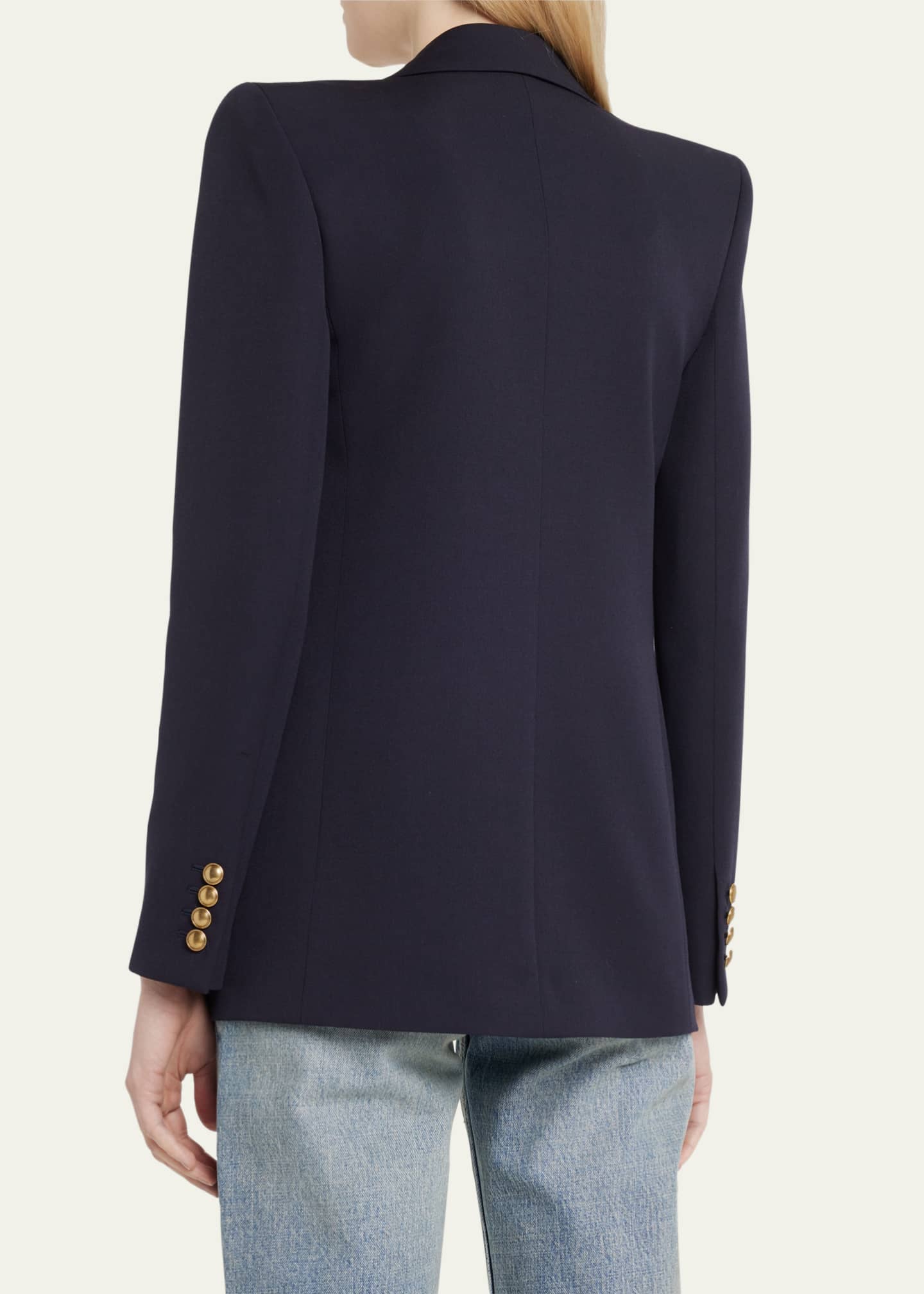 Saint Laurent 4-Pocket Blazer Jacket Image 3 of 5