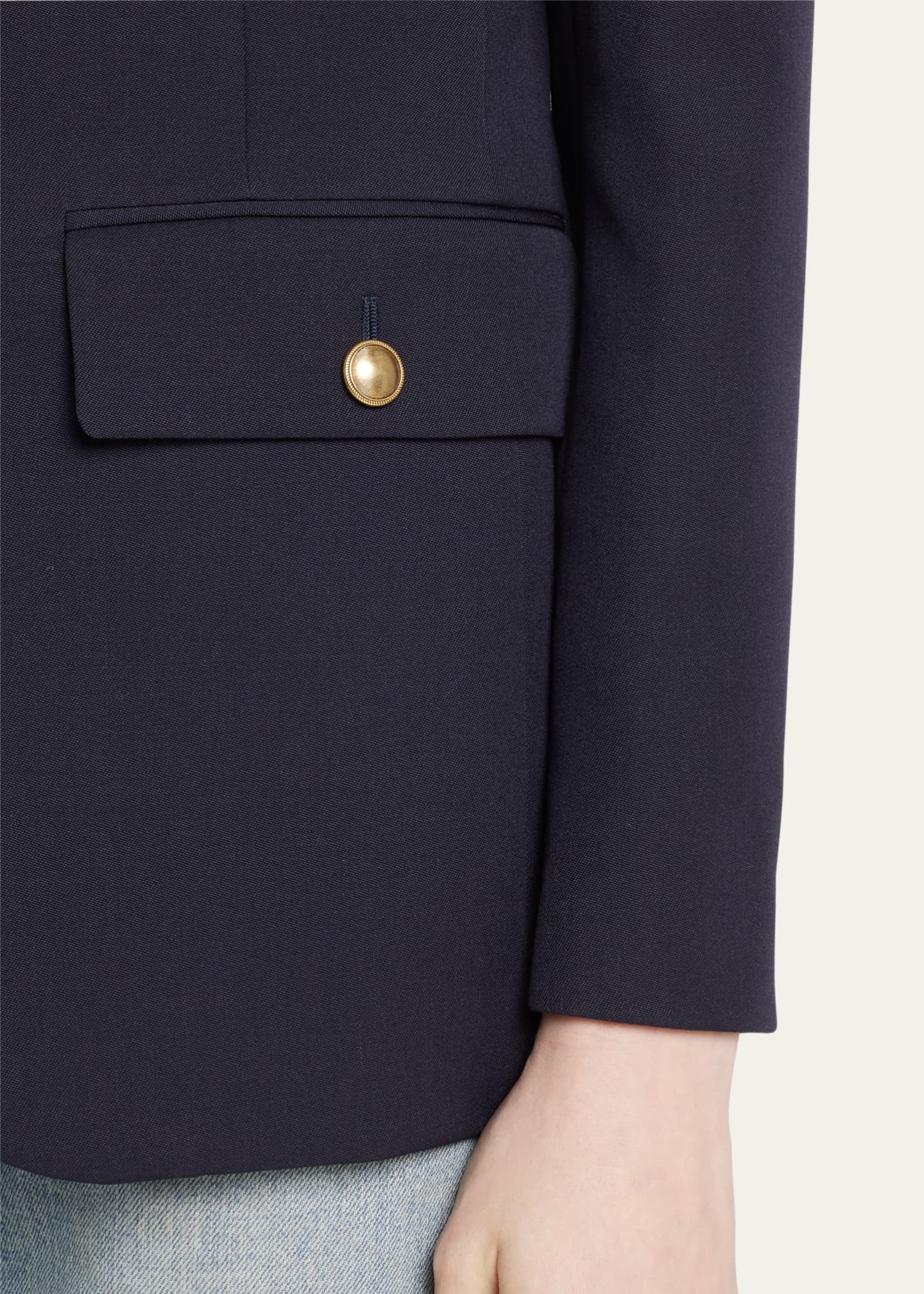 Saint Laurent 4-Pocket Blazer Jacket Image 5 of 5