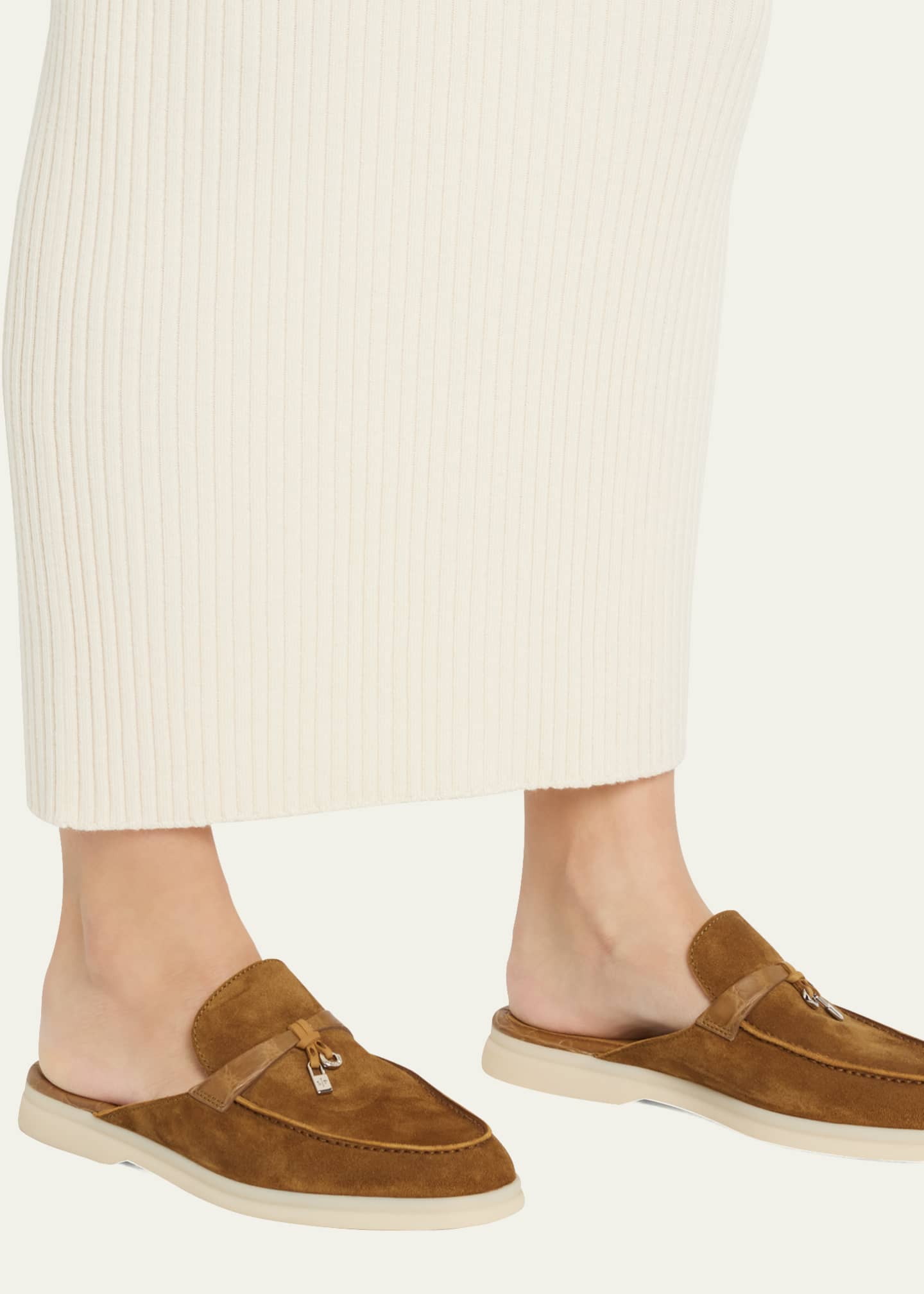 Loro Piana Suede Charms Loafer Mules Bergdorf Goodman