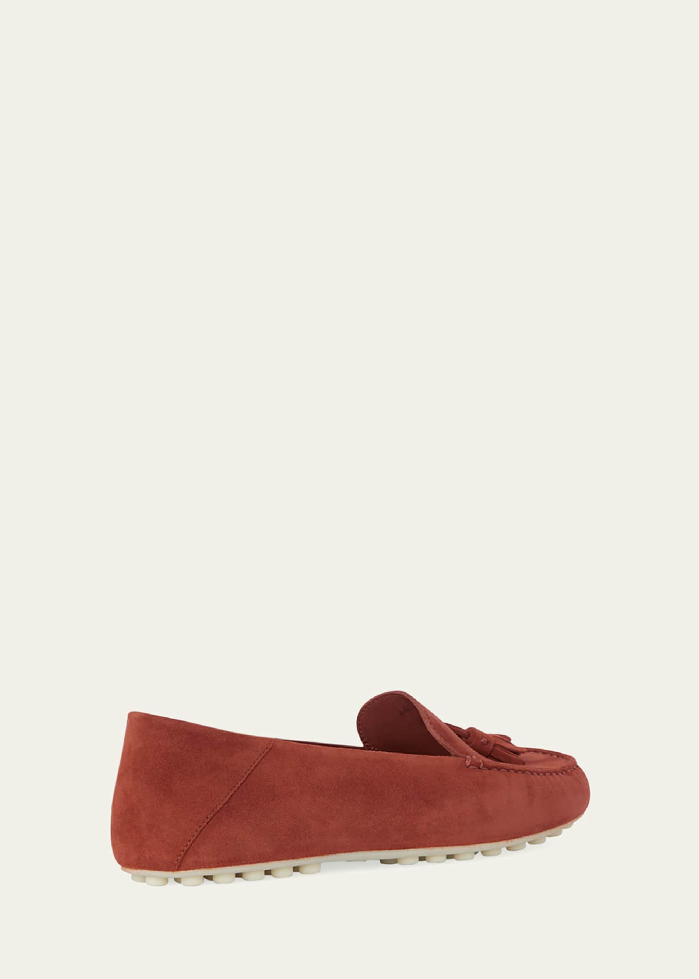 Loro Piana Suede Tassel Moccasin Loafers Image 4 of 6