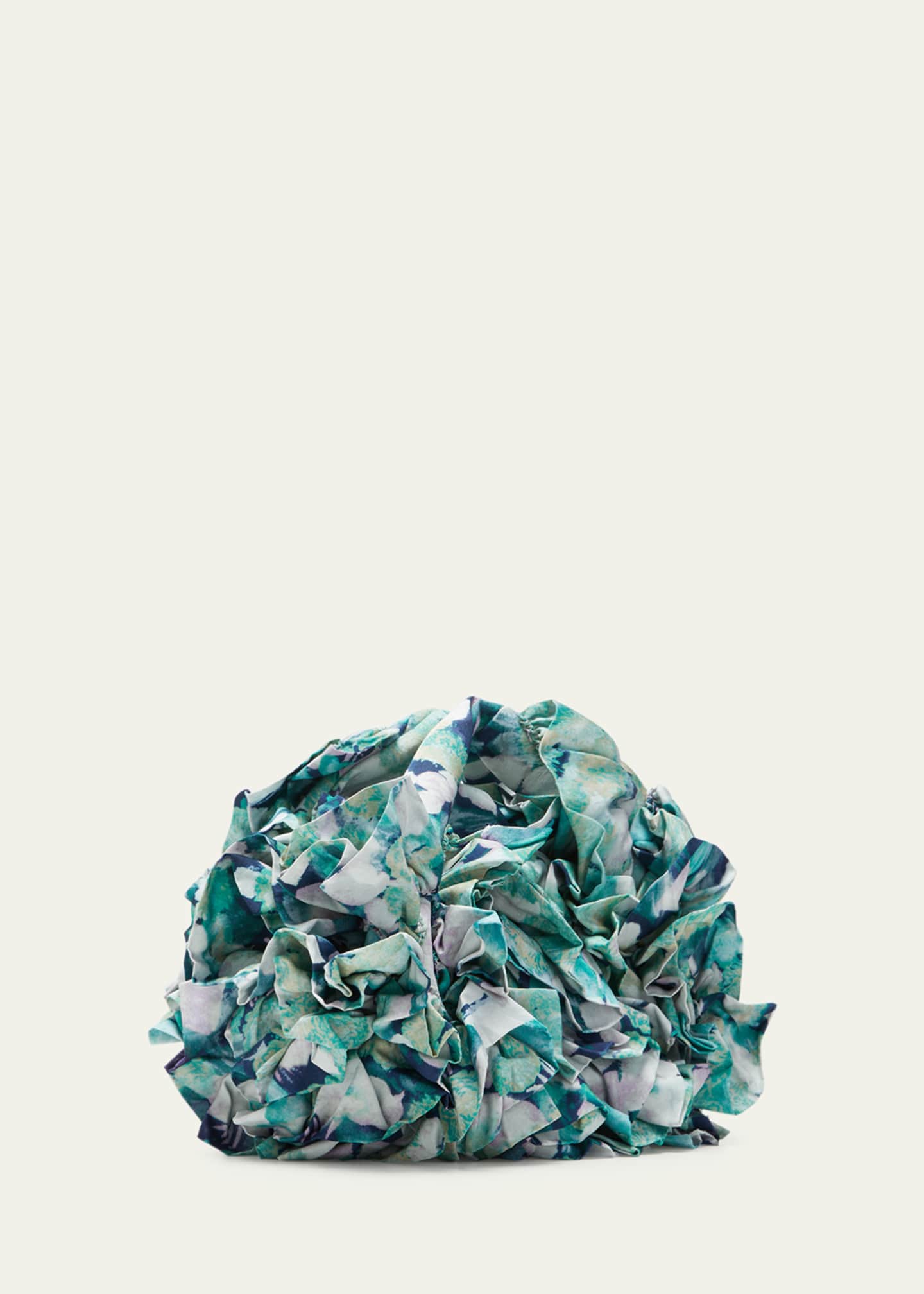 Dries Van Noten Small Ruffled Tie Dye Tote Bag Image 3 of 5