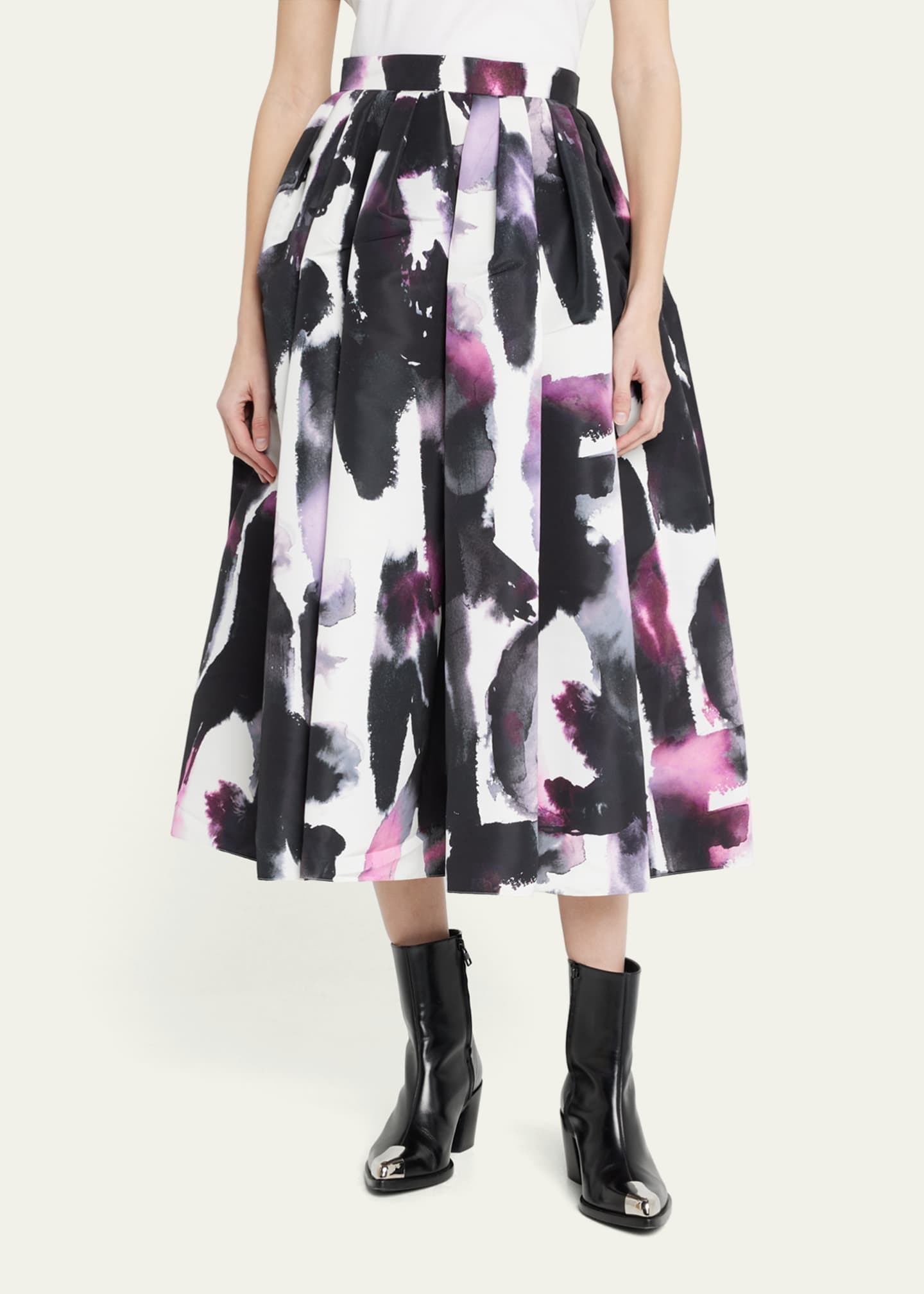 Abstract Graffiti Drips Print Women's Skirt