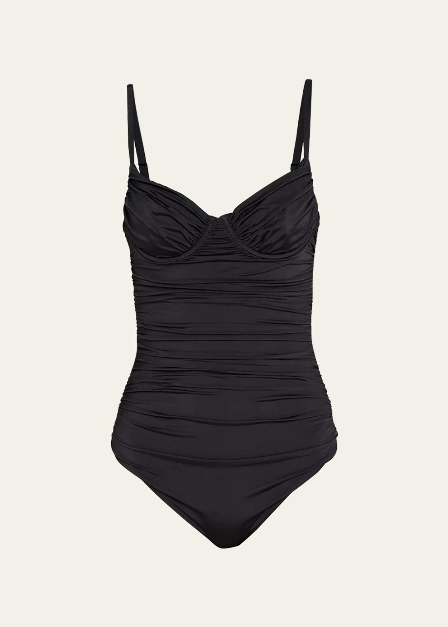 SIR Eloi Ruched Underwire One-Piece Swimsuit - Bergdorf Goodman