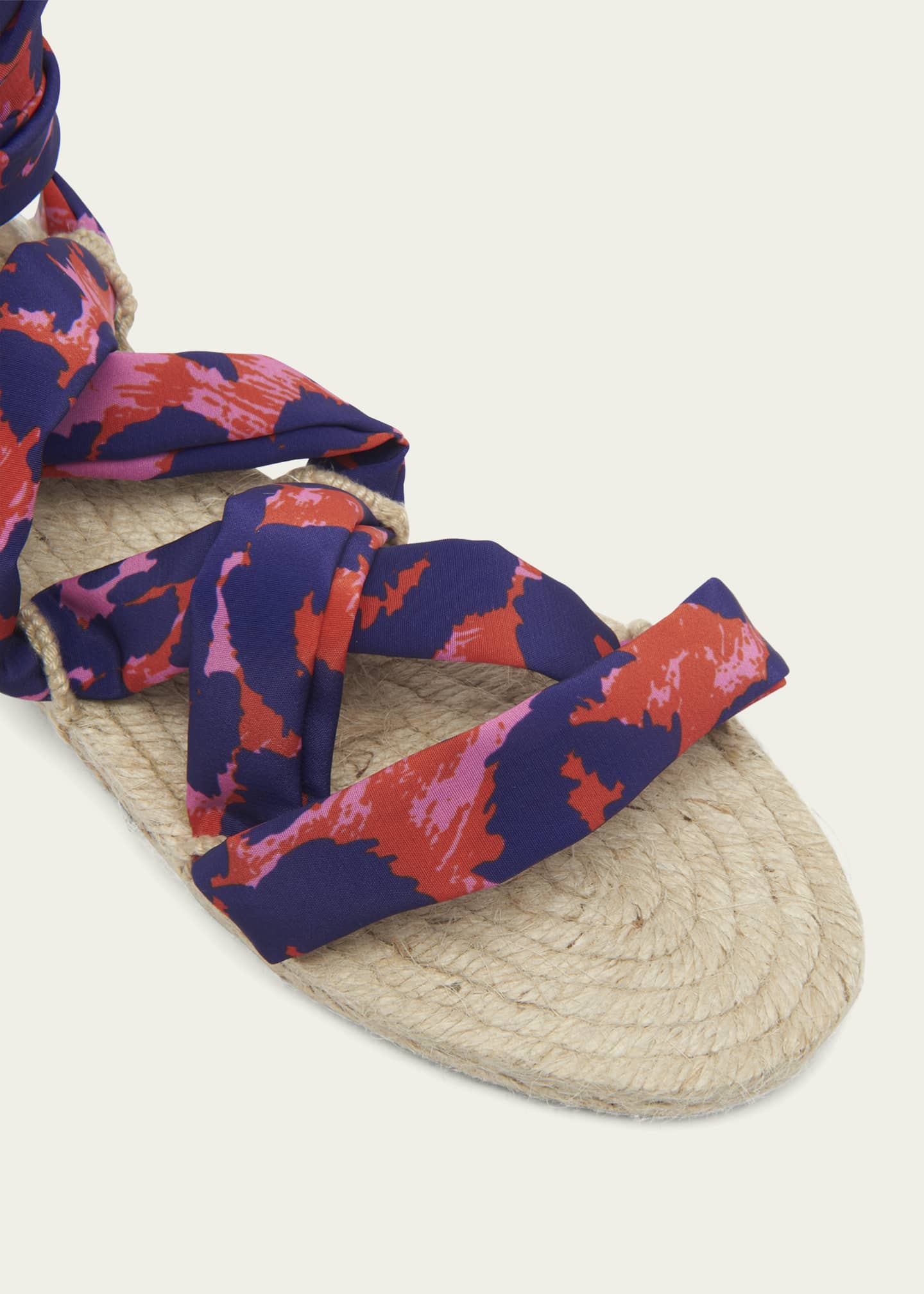 CASTANER X DIANE VON FURSTENBERG Paloma Ankle Wrap Espadrille Sandals