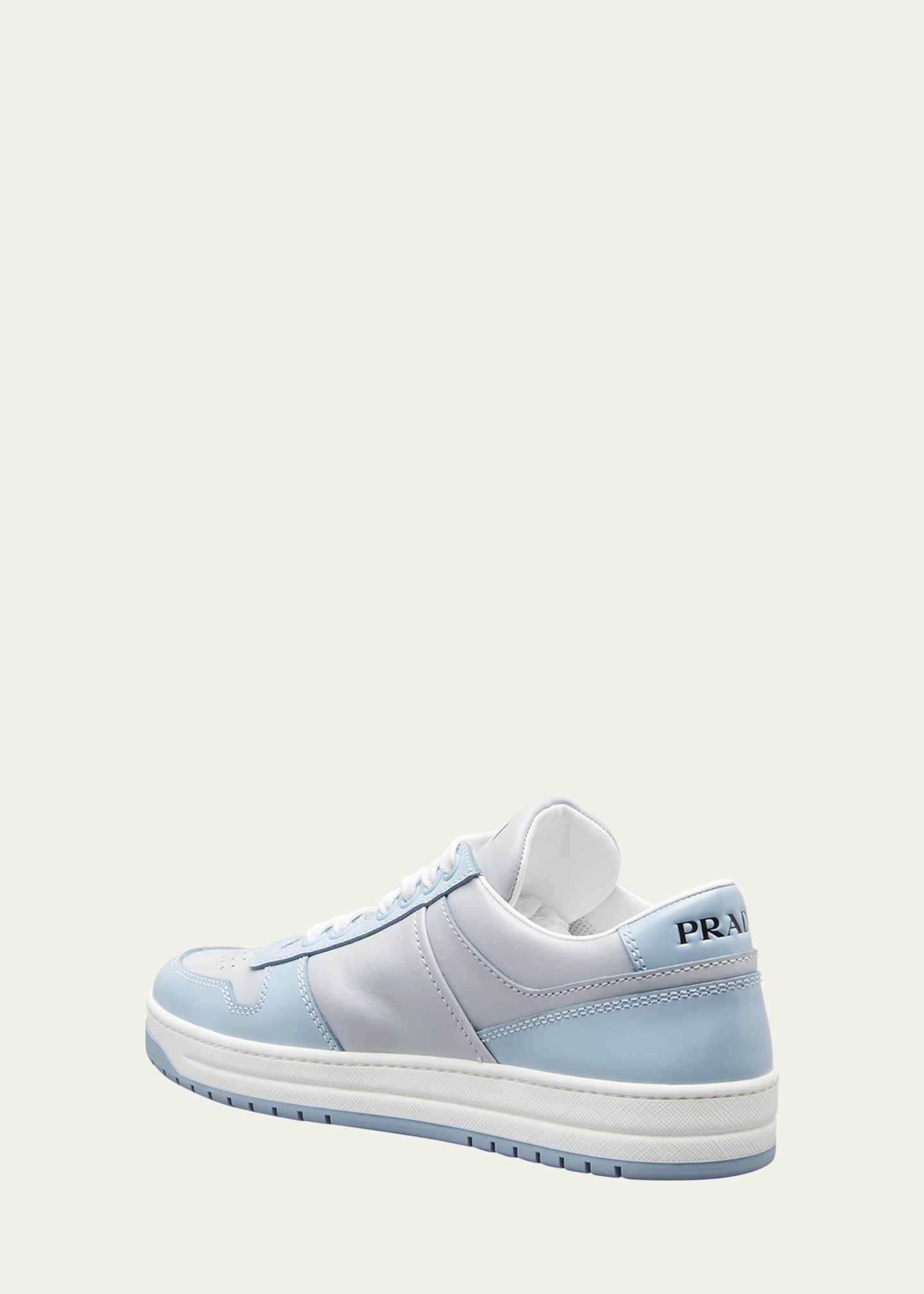 Prada Downtown Bicolor Low-Top Sneakers - Bergdorf Goodman