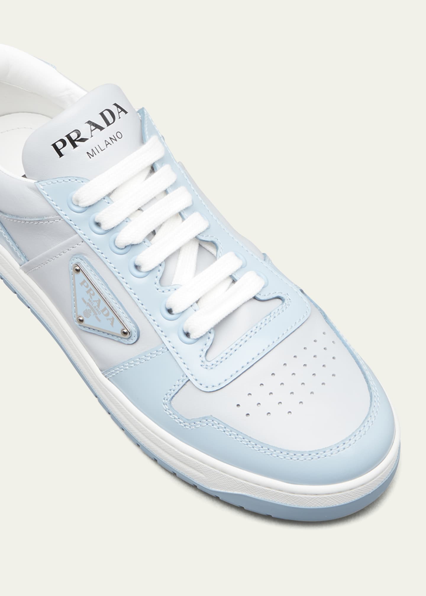 Prada Lane Bicolor Logo Sneakers - ShopStyle