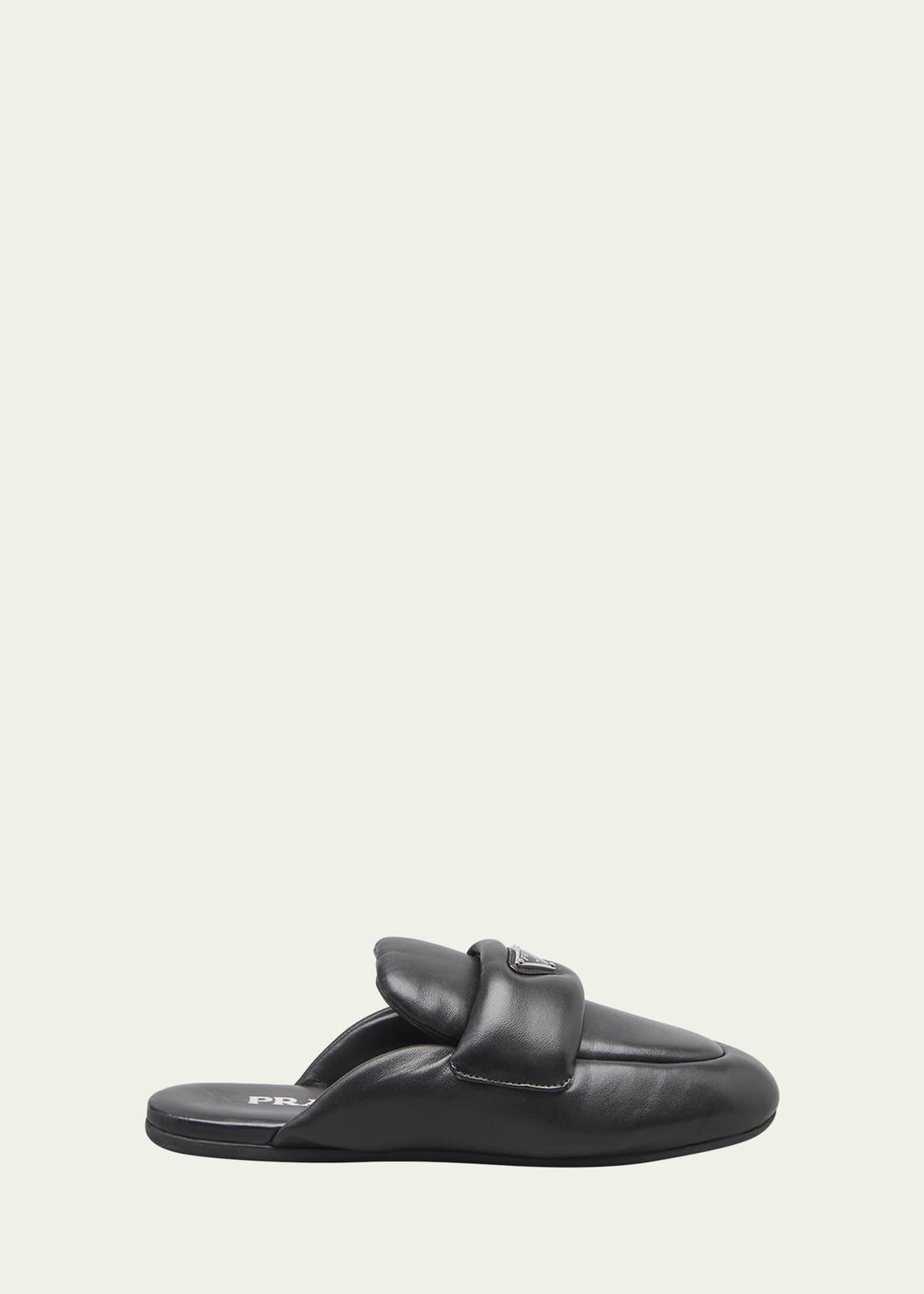 Prada Padded Lambskin Loafer Mules Bergdorf Goodman