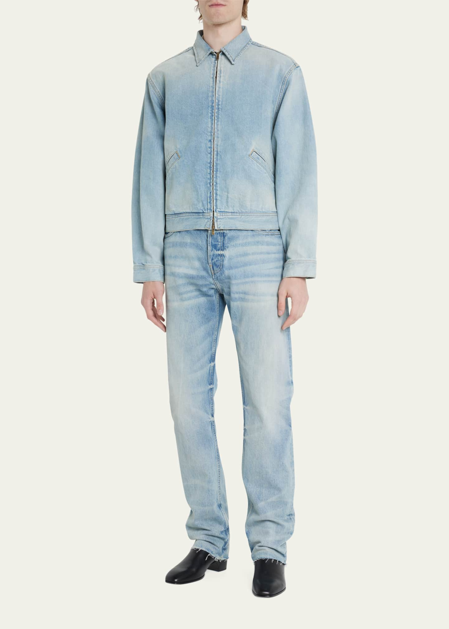 Fear of God Men's Faded Denim Blouson Jacket - Bergdorf Goodman