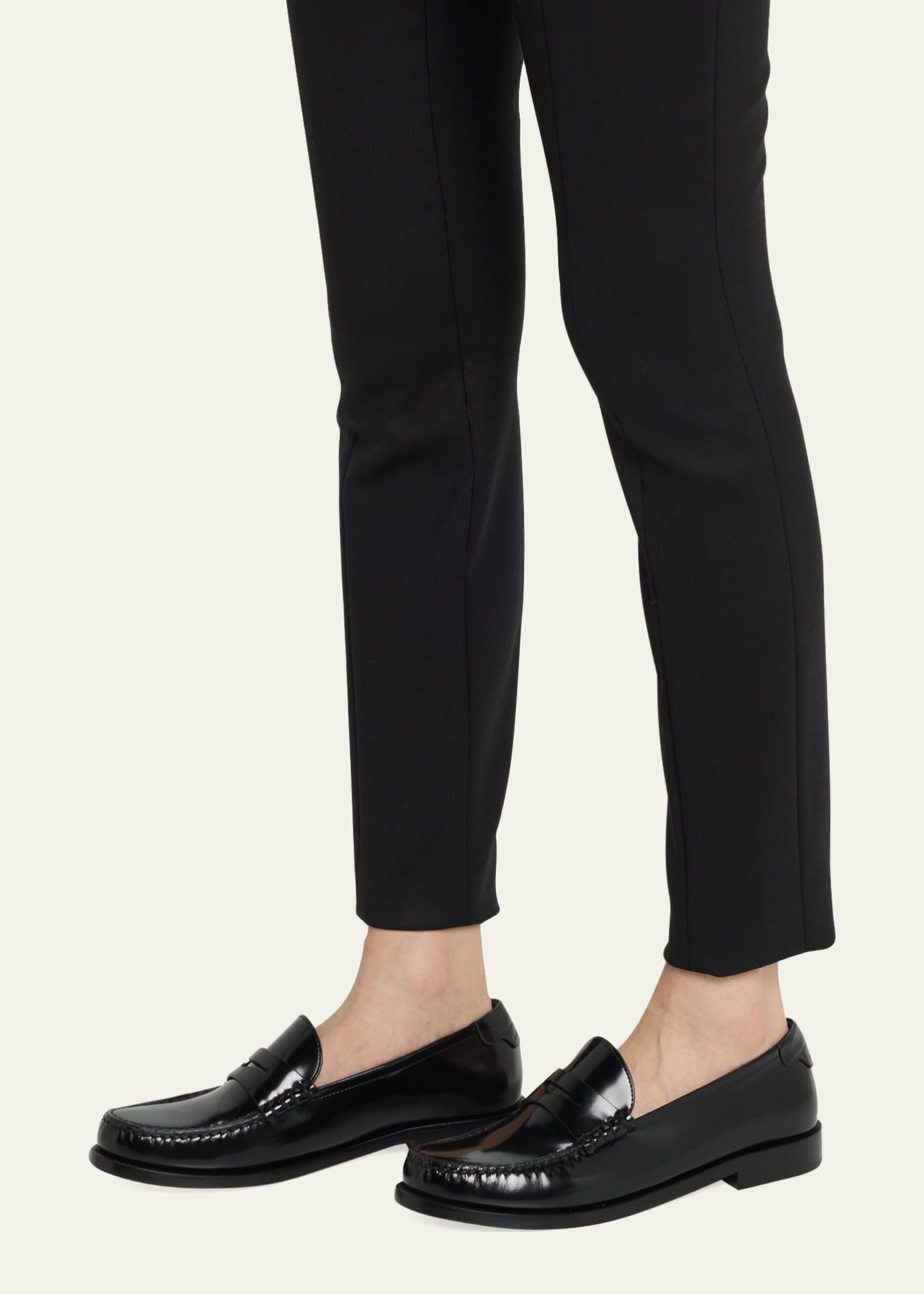 Patent leather loafers in black - Saint Laurent