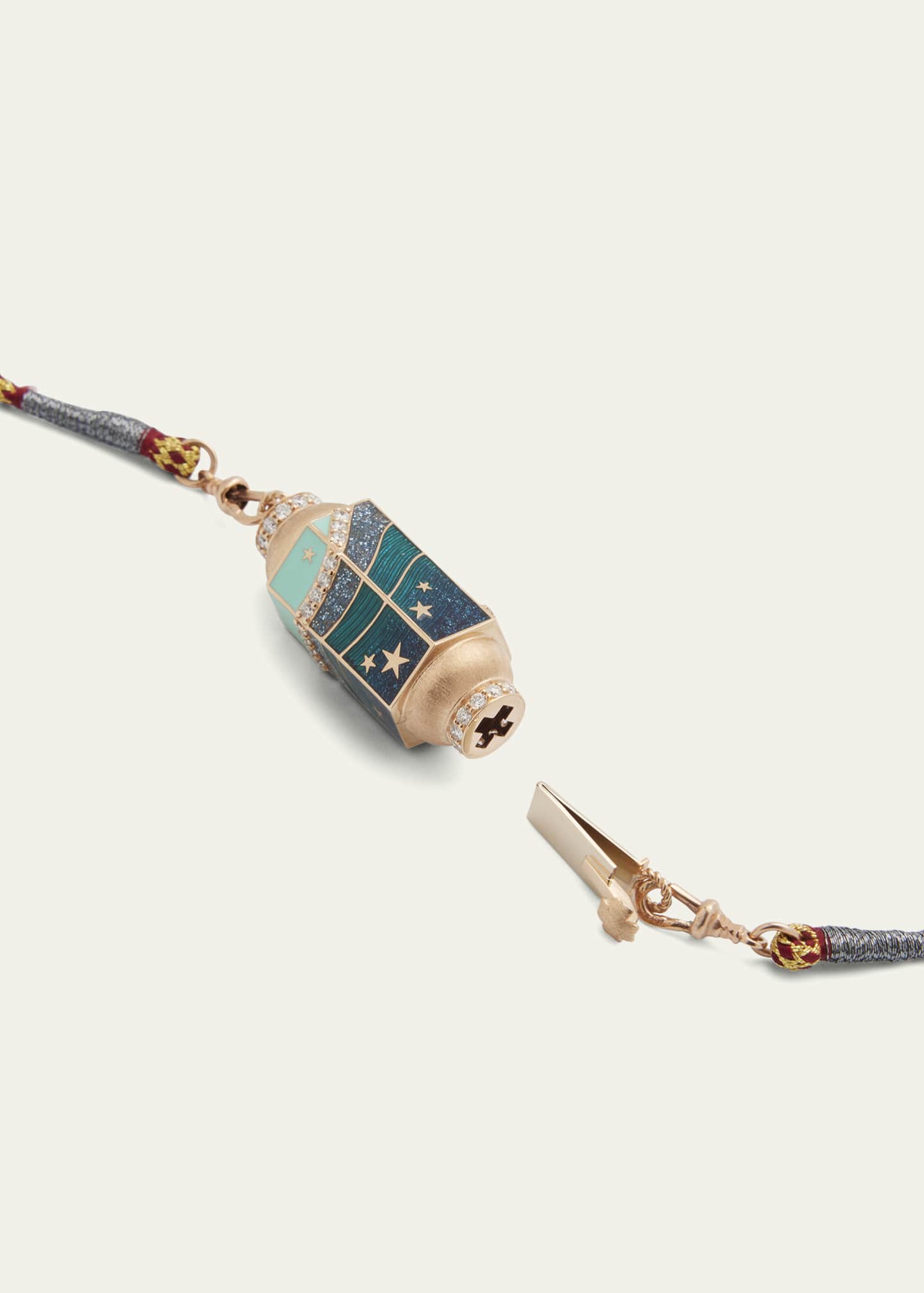 Marie Lichtenberg 18k Rose Gold Millyway Locket Cord Necklace Image 4 of 4