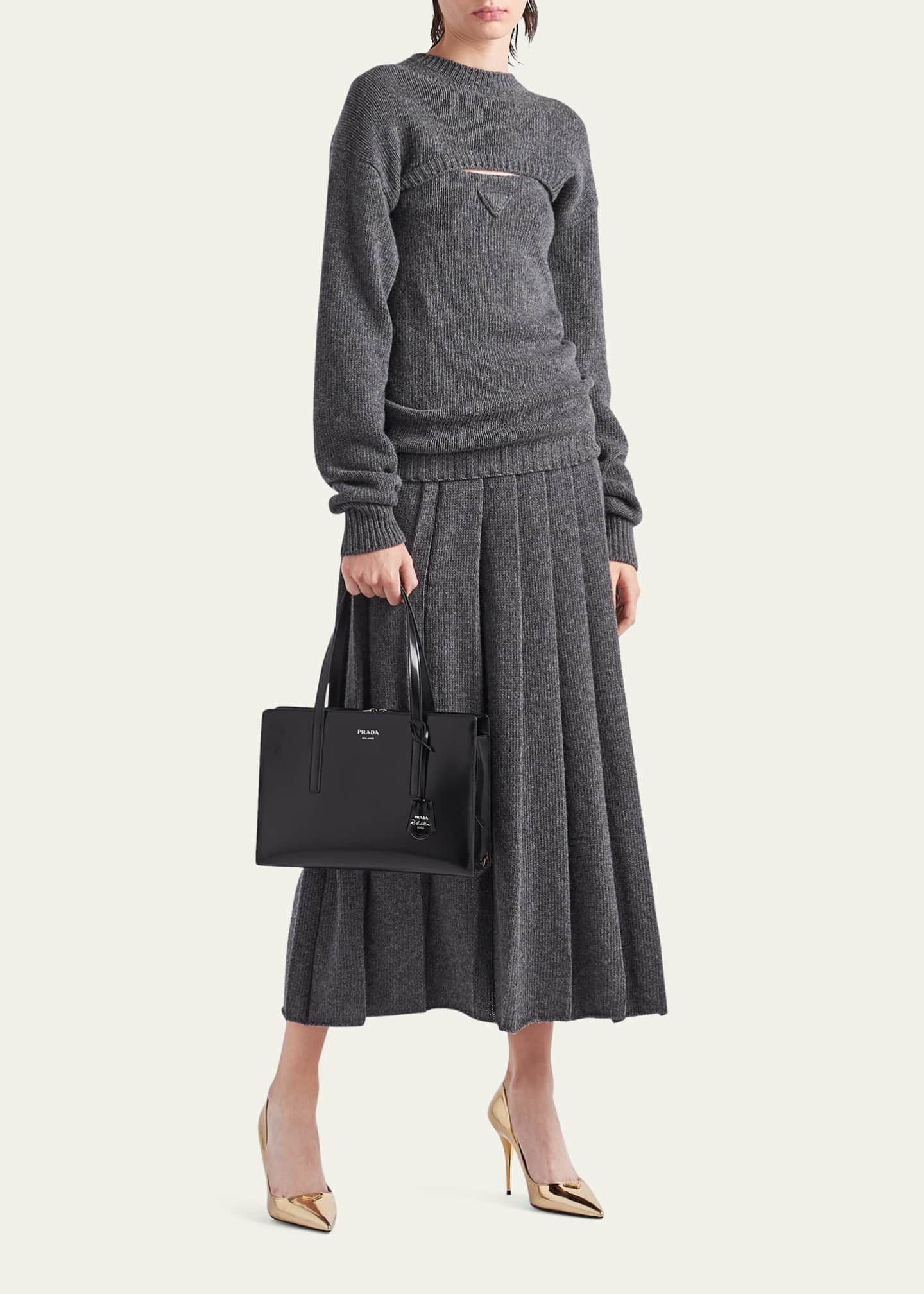 Prada Removable Shrug Cashmere Top - Bergdorf Goodman