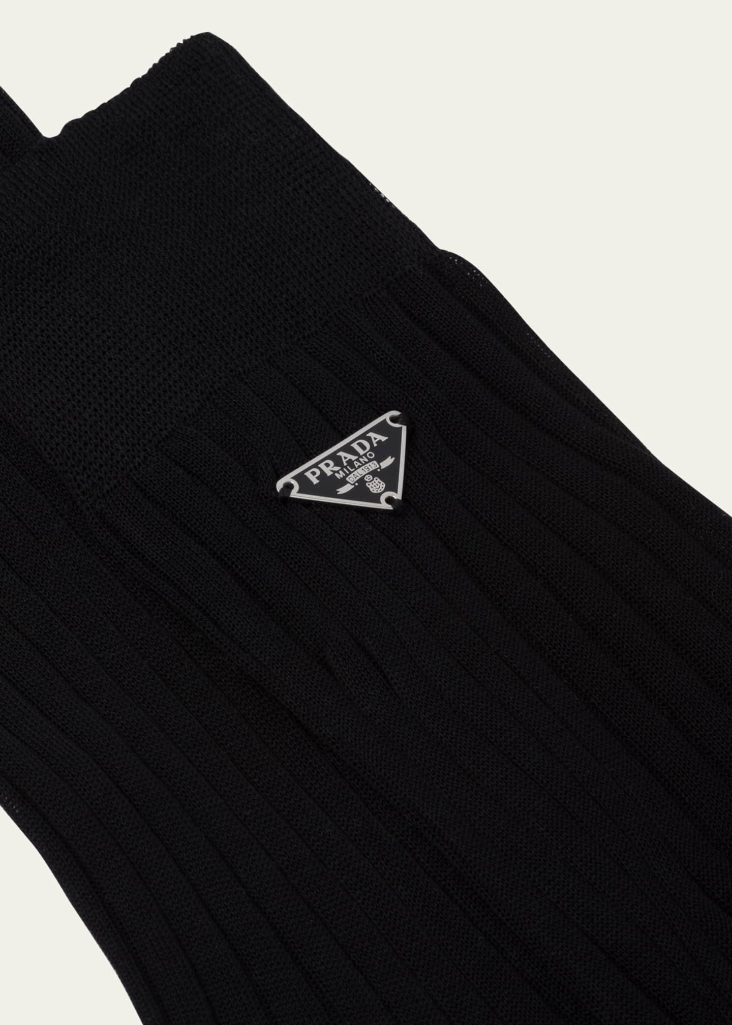 Prada Superfine Ribbed Socks Image 2 of 3