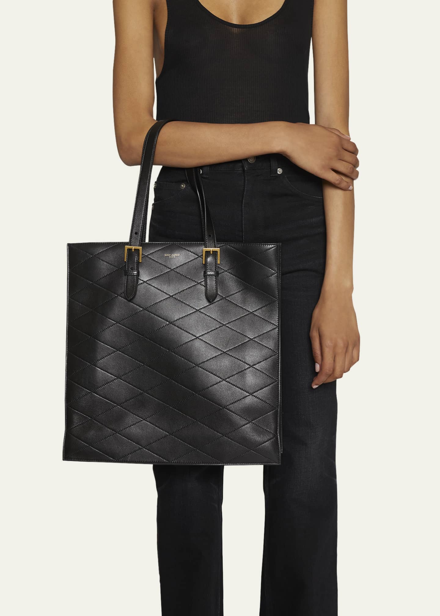 Saint Laurent Talia Quilted Lambskin Leather Tote Bag Bergdorf Goodman