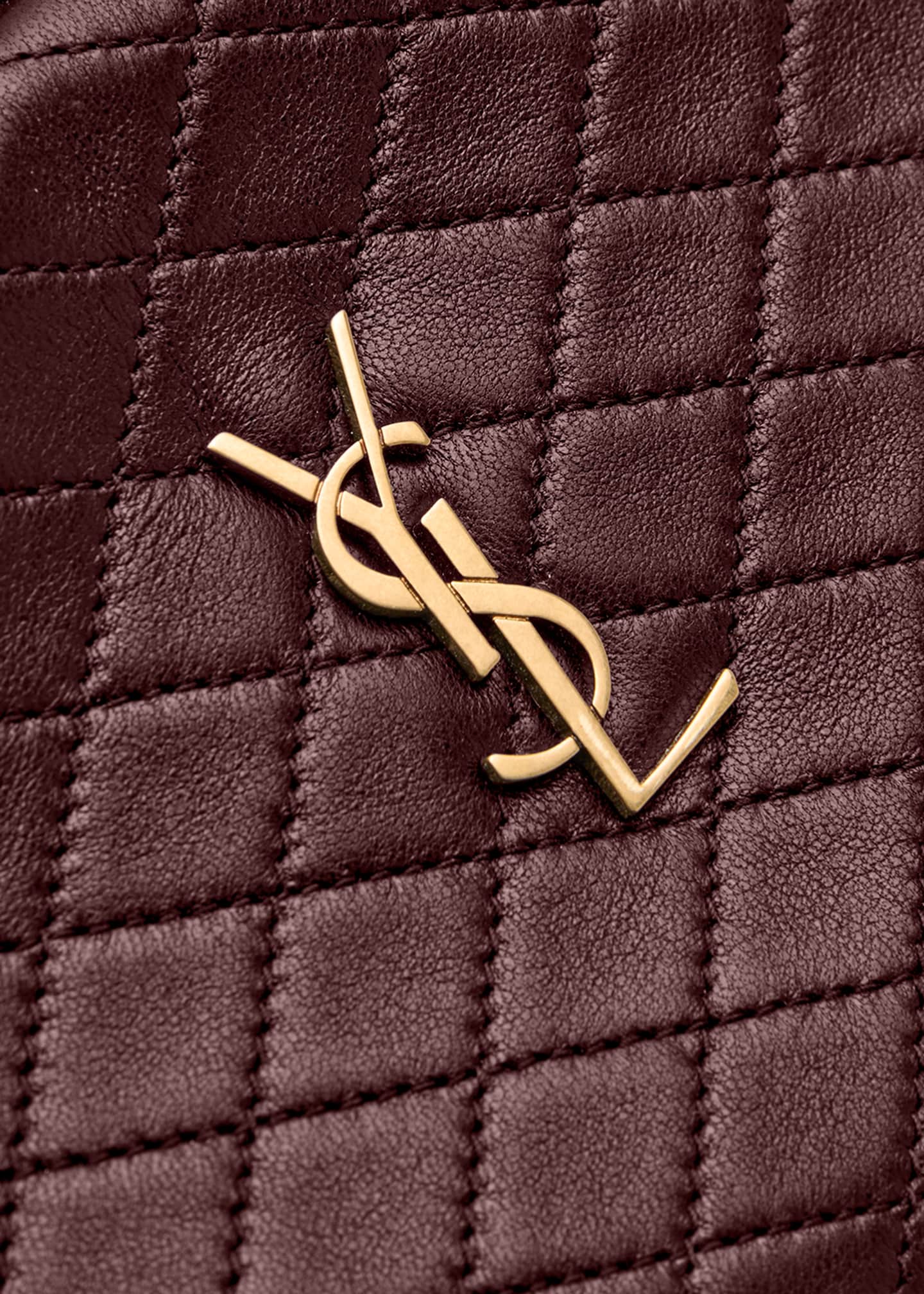Saint Laurent Gaby Mini YSL Crossbody Bag in Quilted Leather Image 6 of 8