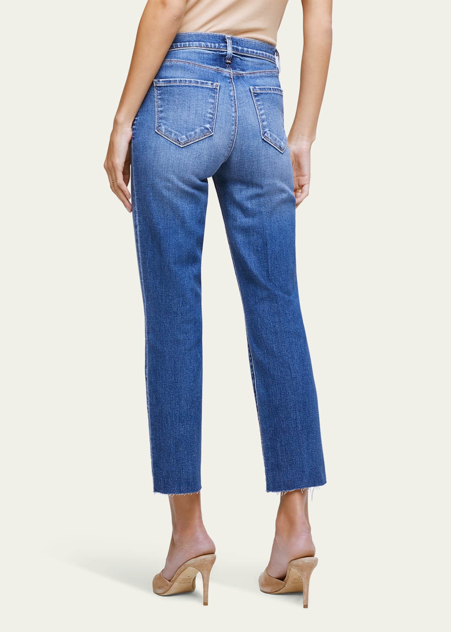L'Agence Sada High Rise Slim Crop Jeans - Bergdorf Goodman