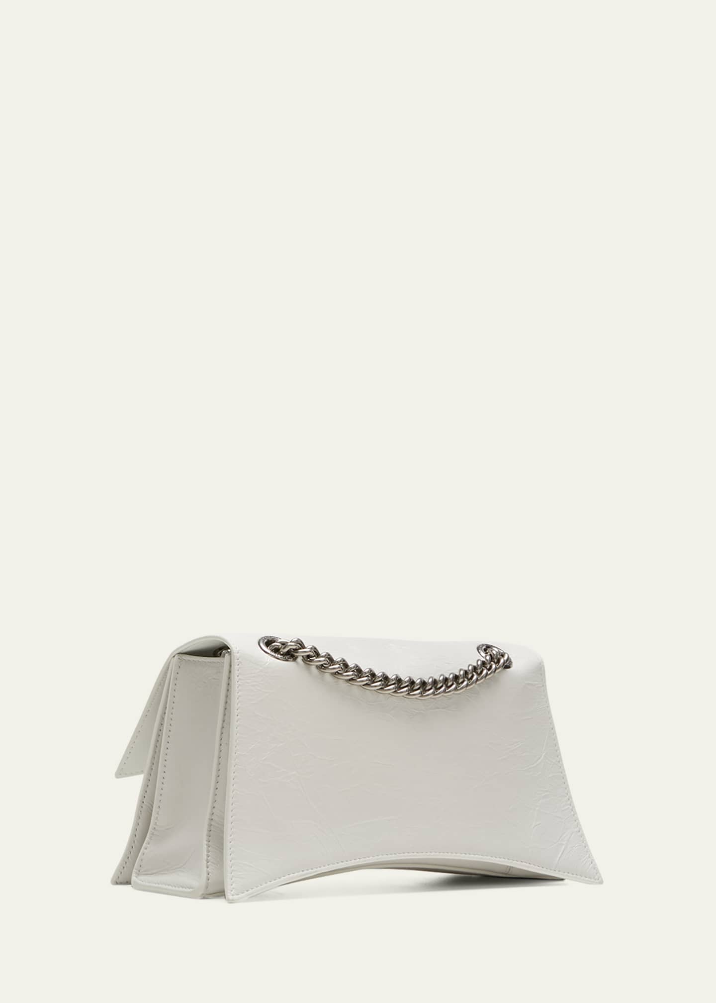 Balenciaga BB Round Medium Metallic Leather Chain Shoulder Bag - Bergdorf  Goodman