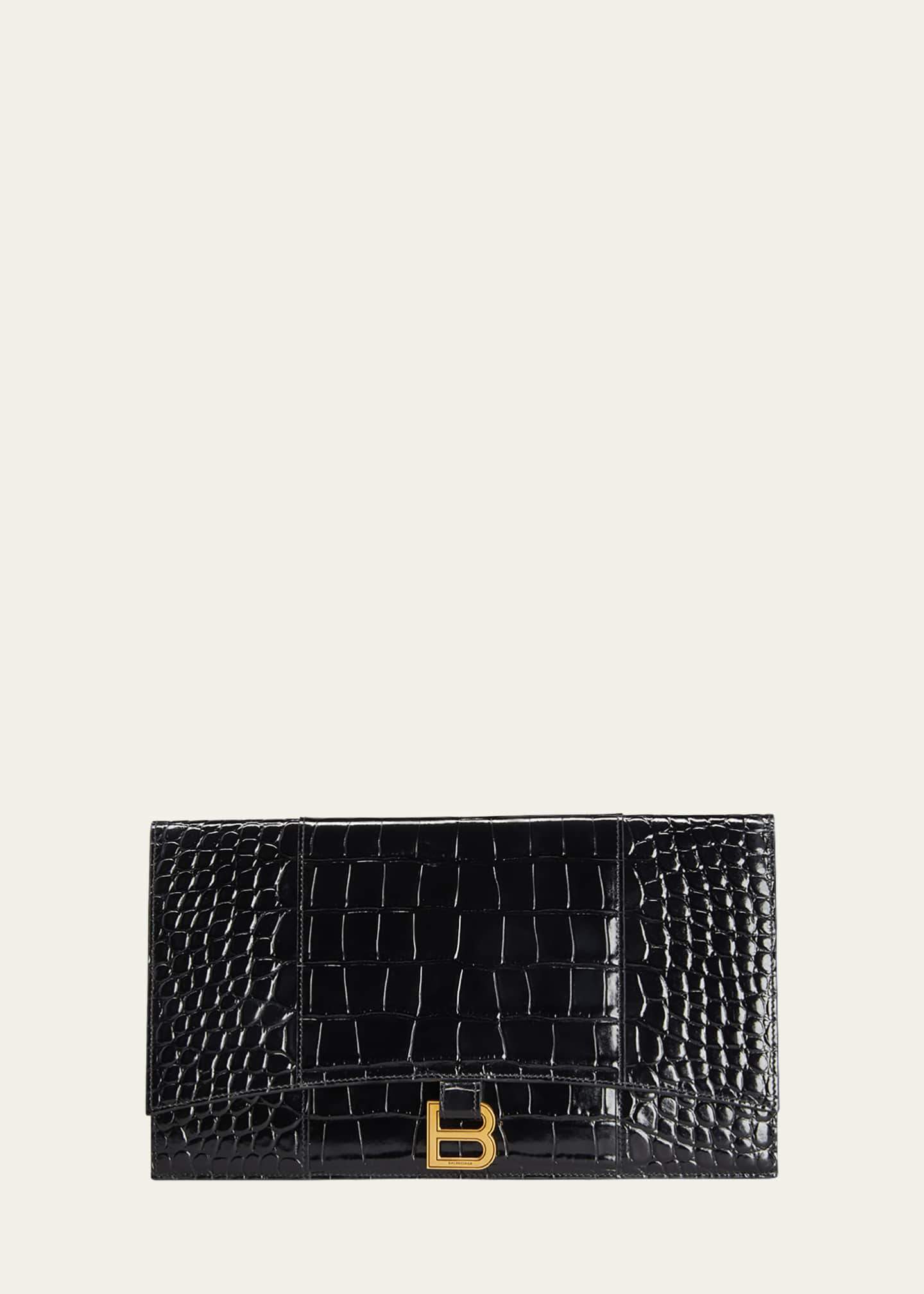Balenciaga shop hourglass croco